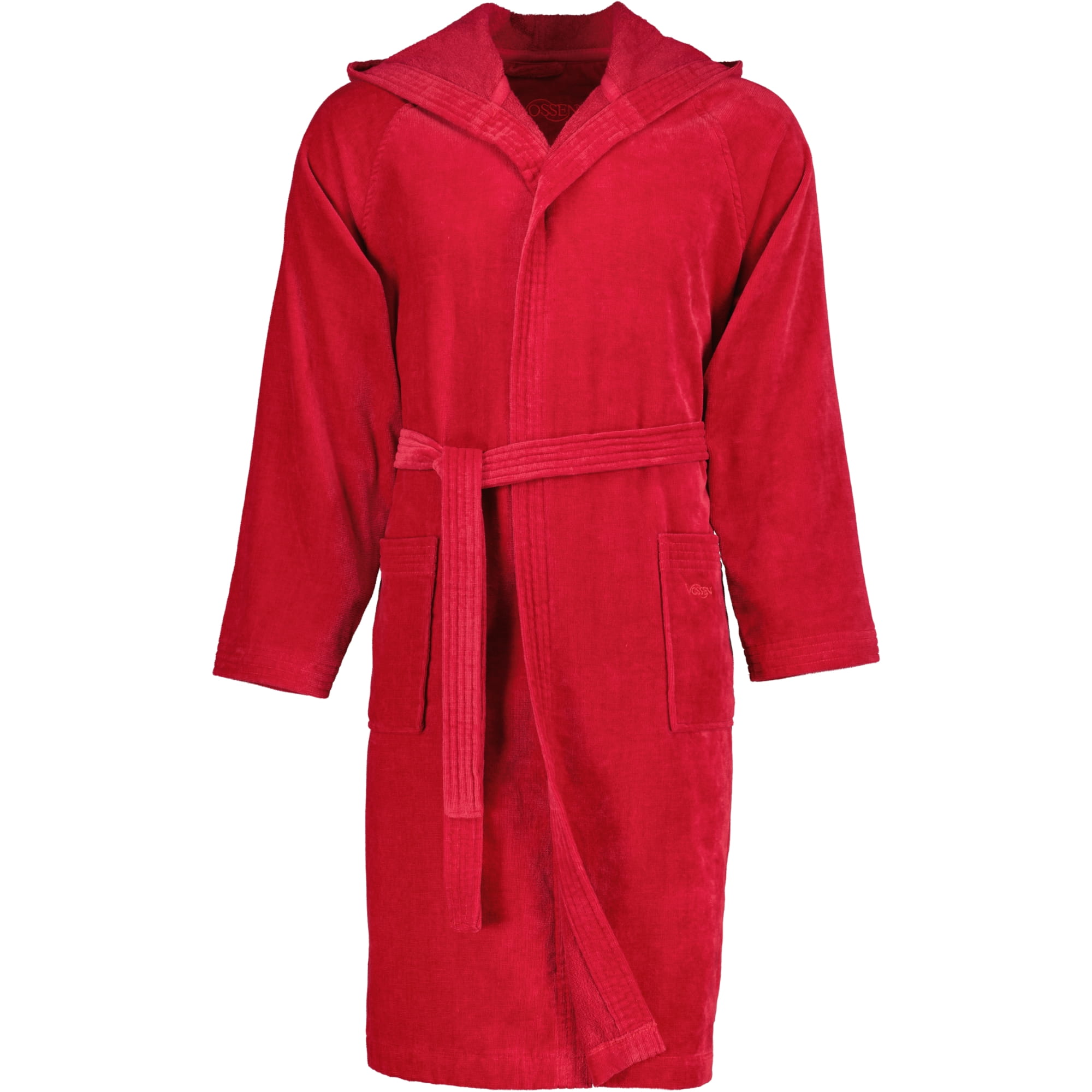Vossen Bademäntel unisex Kurzmantel mit Kapuze Texas rubin - 3900