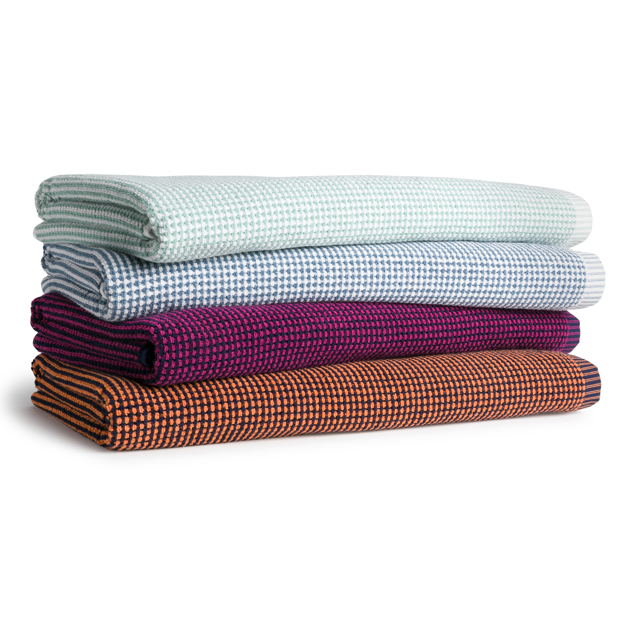 Möve Saunatücher Bliss deep sea/ berry - 031 - 80x200 cm