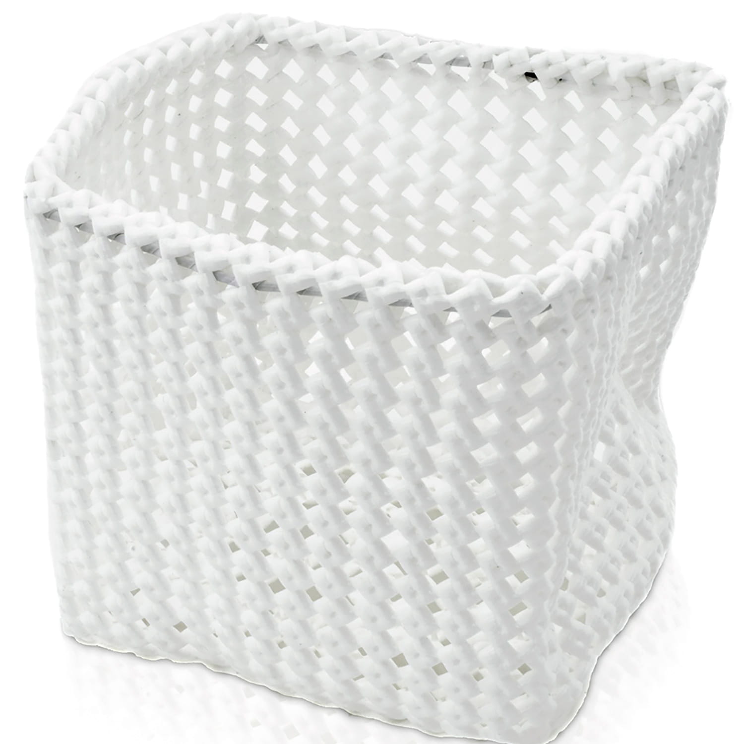 Möve Tube Korb quadratisch - formbar - Farbe: off white - 002 (4-0422)