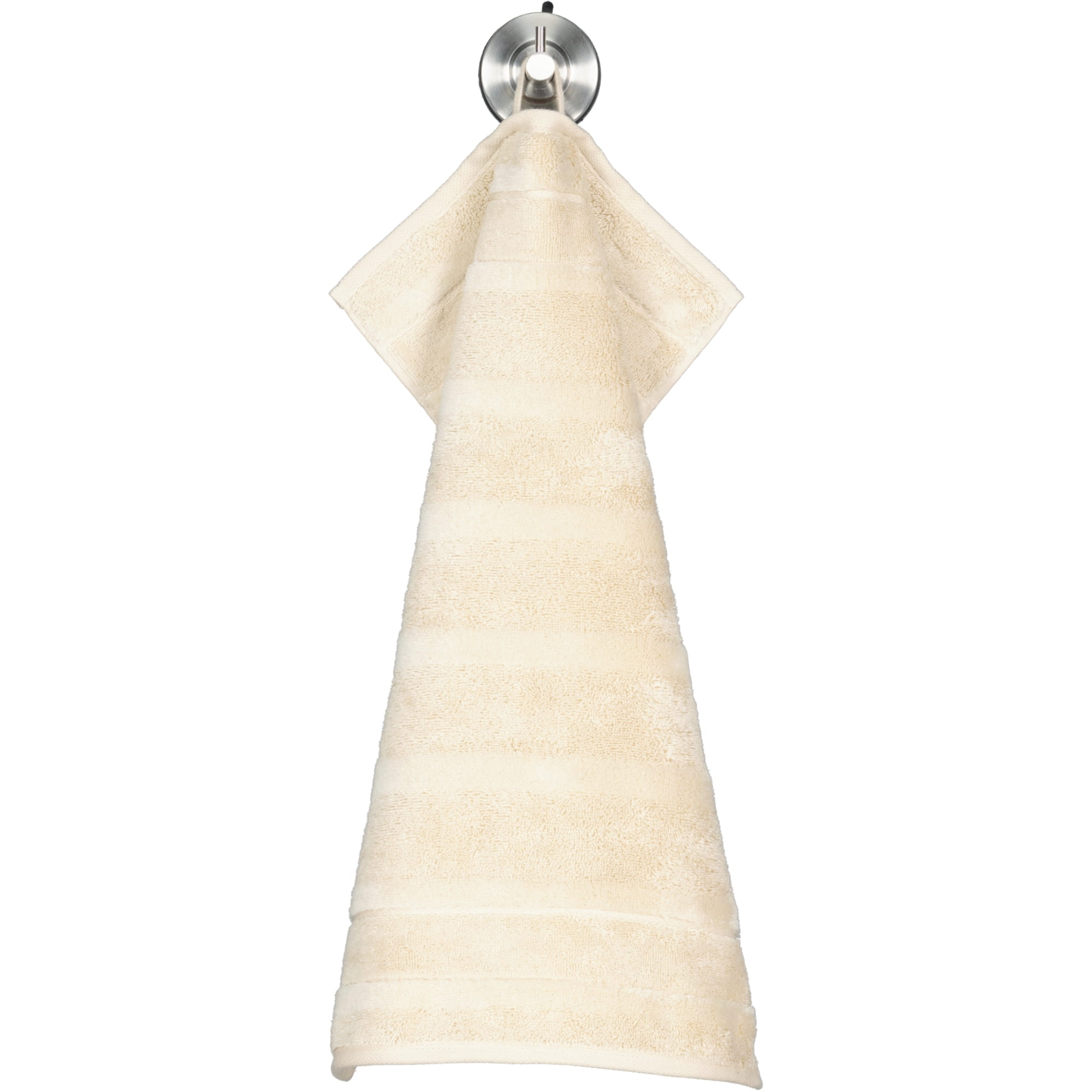 Cawö Handtücher Noblesse2 Uni 1002 beige - 370 - Gästetuch 30x50 cm