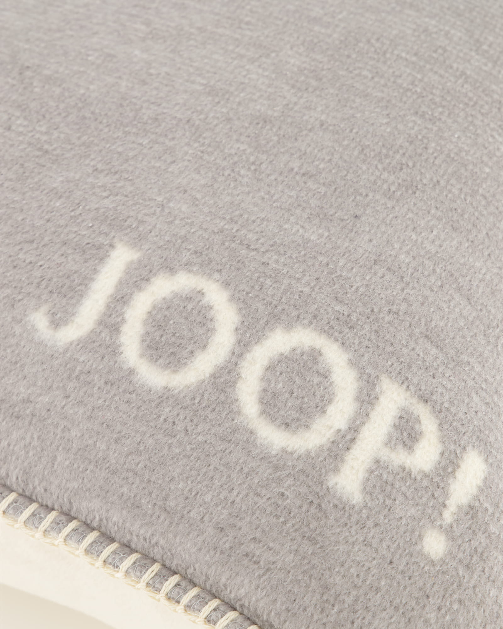 JOOP! Kissenhülle Melange-Doubleface - Größe: 50x50 cm - Farbe: Silber-Natur