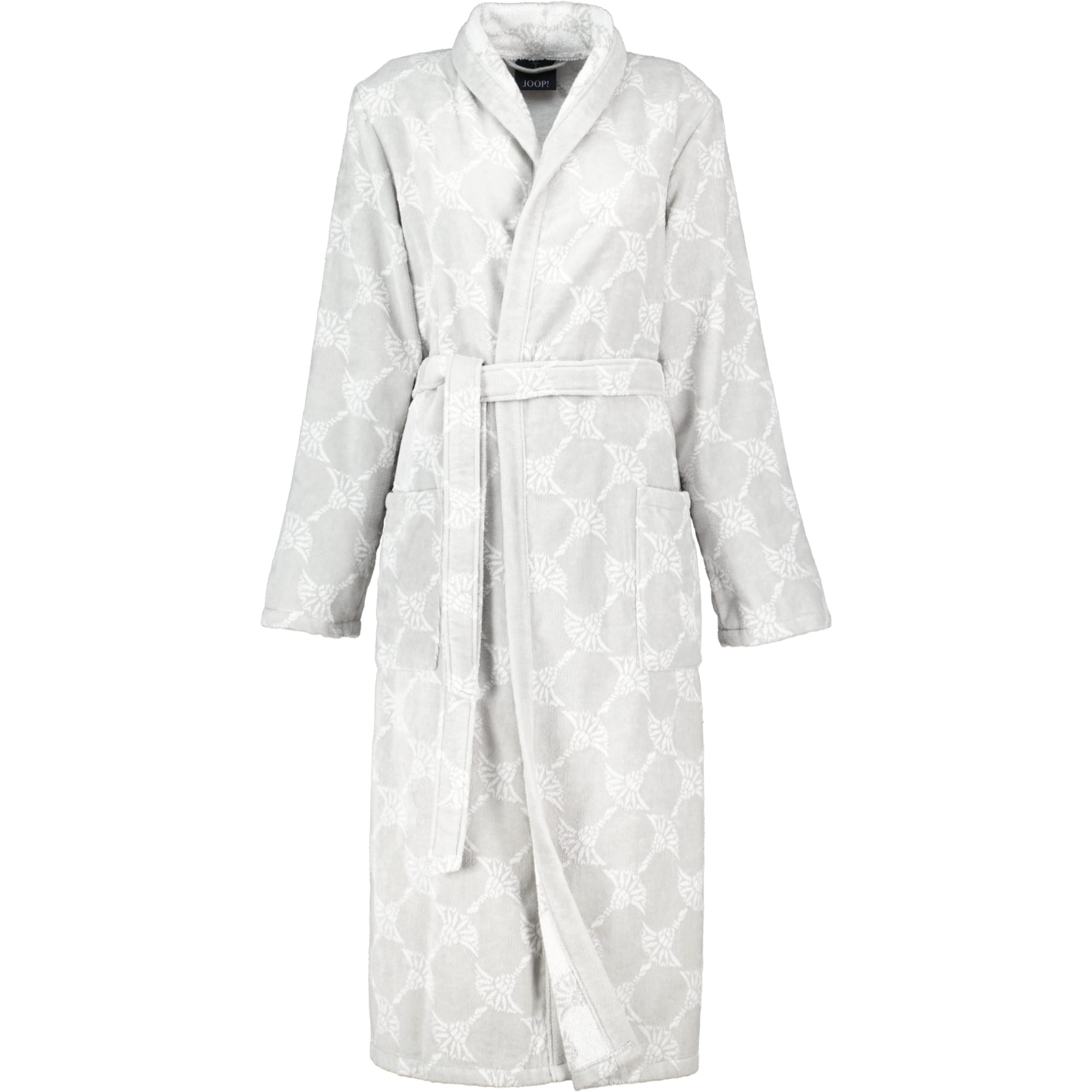 JOOP! Damen Bademantel Cornflower - Schalkragen 1645 - Farbe: Silber - 76