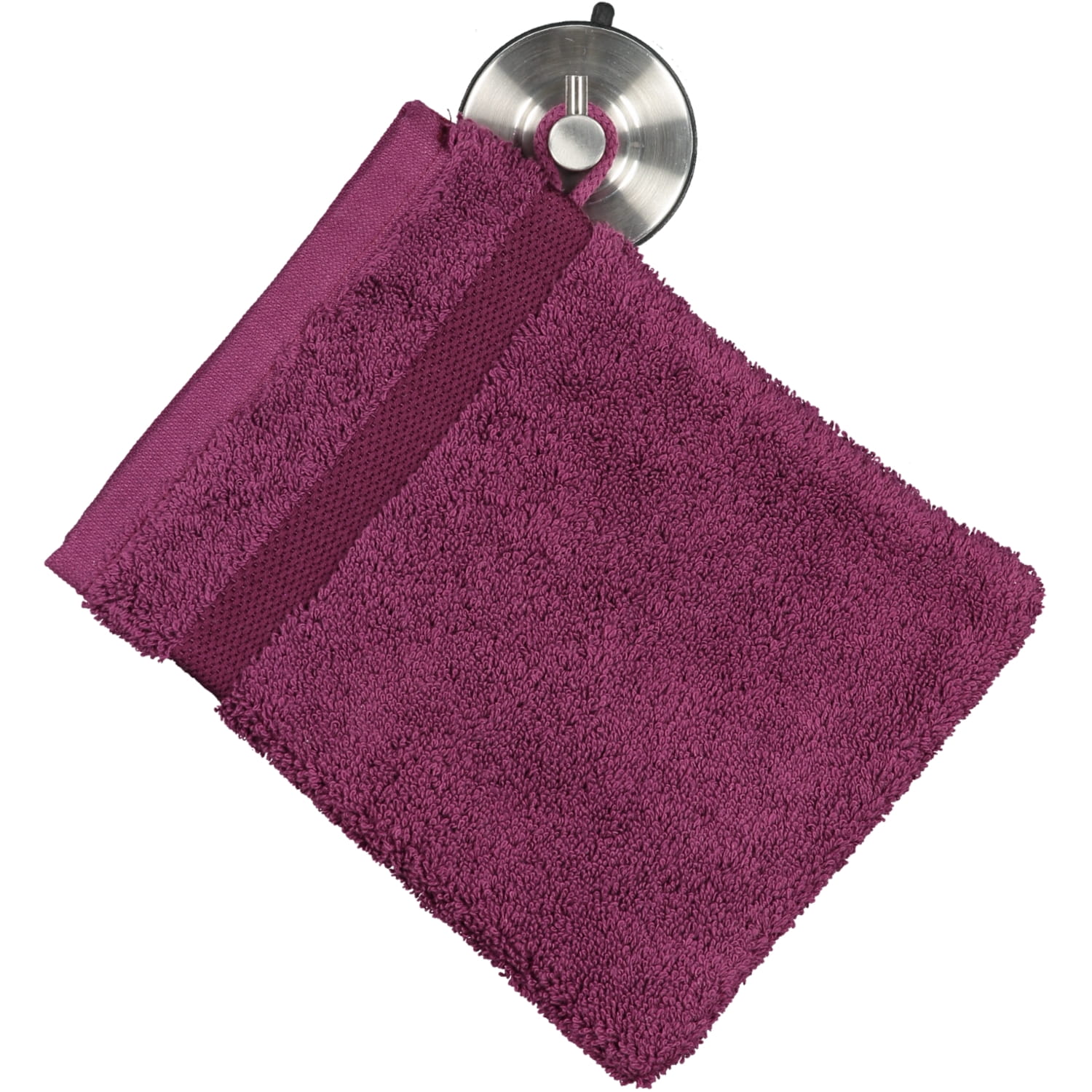 Rhomtuft - Handtücher Princess - Farbe: berry - 237 - Waschhandschuh 16x22 cm