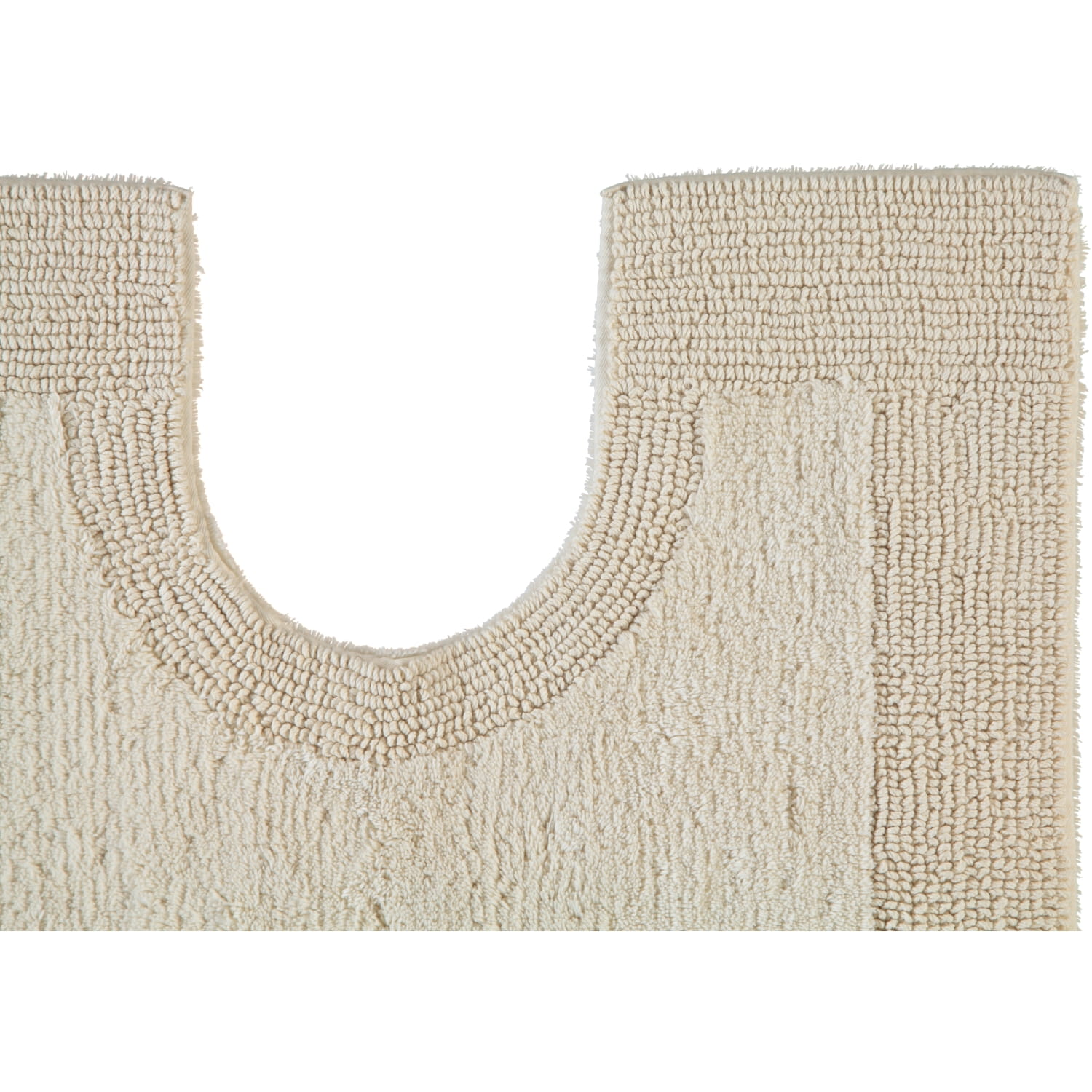 Rhomtuft - Badteppiche Prestige - Farbe: natur-jasmin - 20 - Toilettenvorlage mit Ausschnitt 60x60 cm