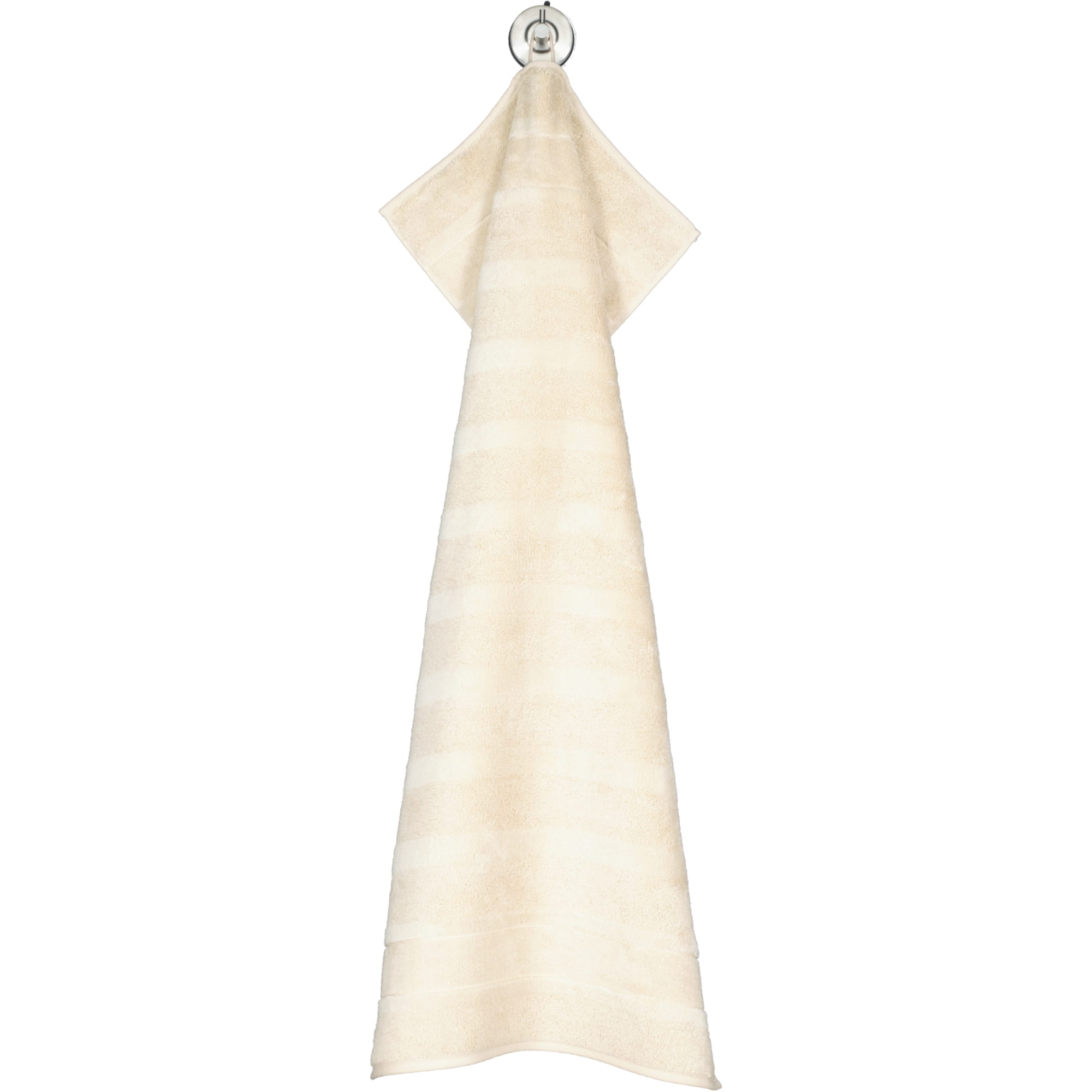 Cawö Handtücher Noblesse2 Uni 1002 beige - 370 - Handtuch 50x100 cm