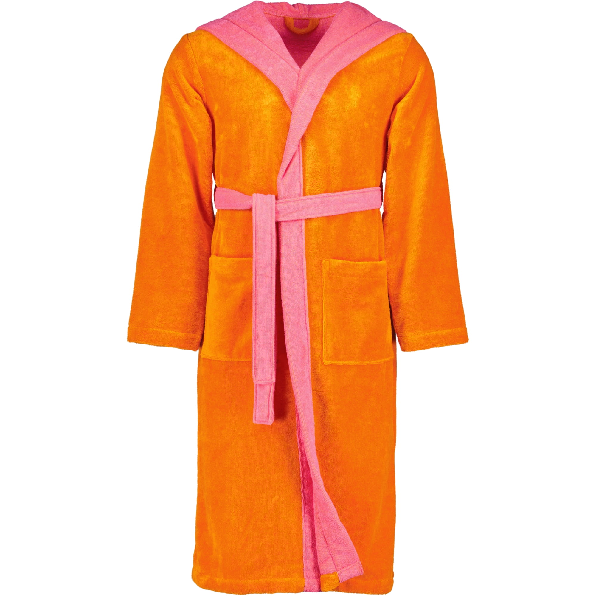 Vossen Bademäntel unisex Kapuze Poppy electric orange/prim rose - 0033 - XL