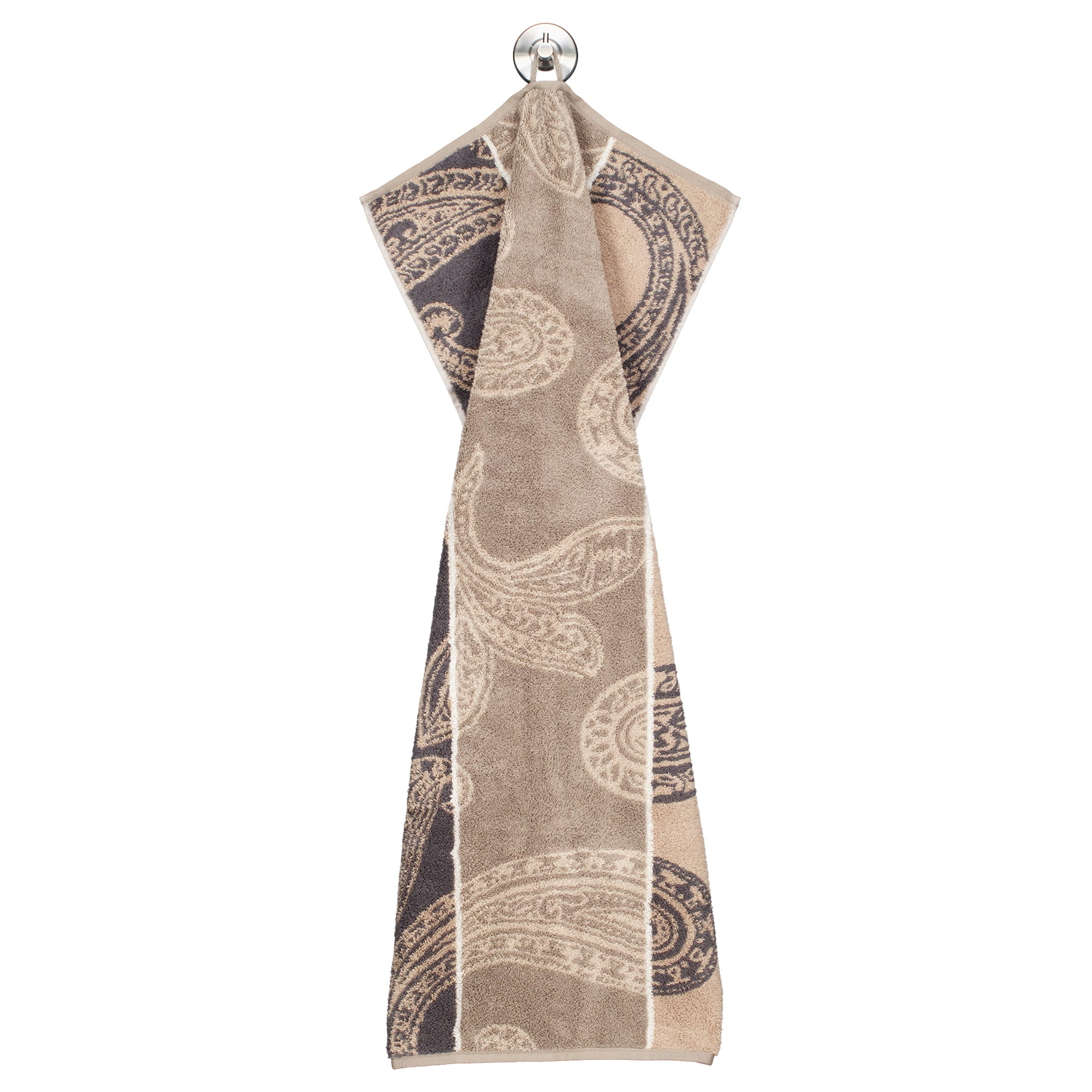 JOOP! Handtücher Contour Paisley 1714 Taupe - 73 - Handtuch 50x100 cm