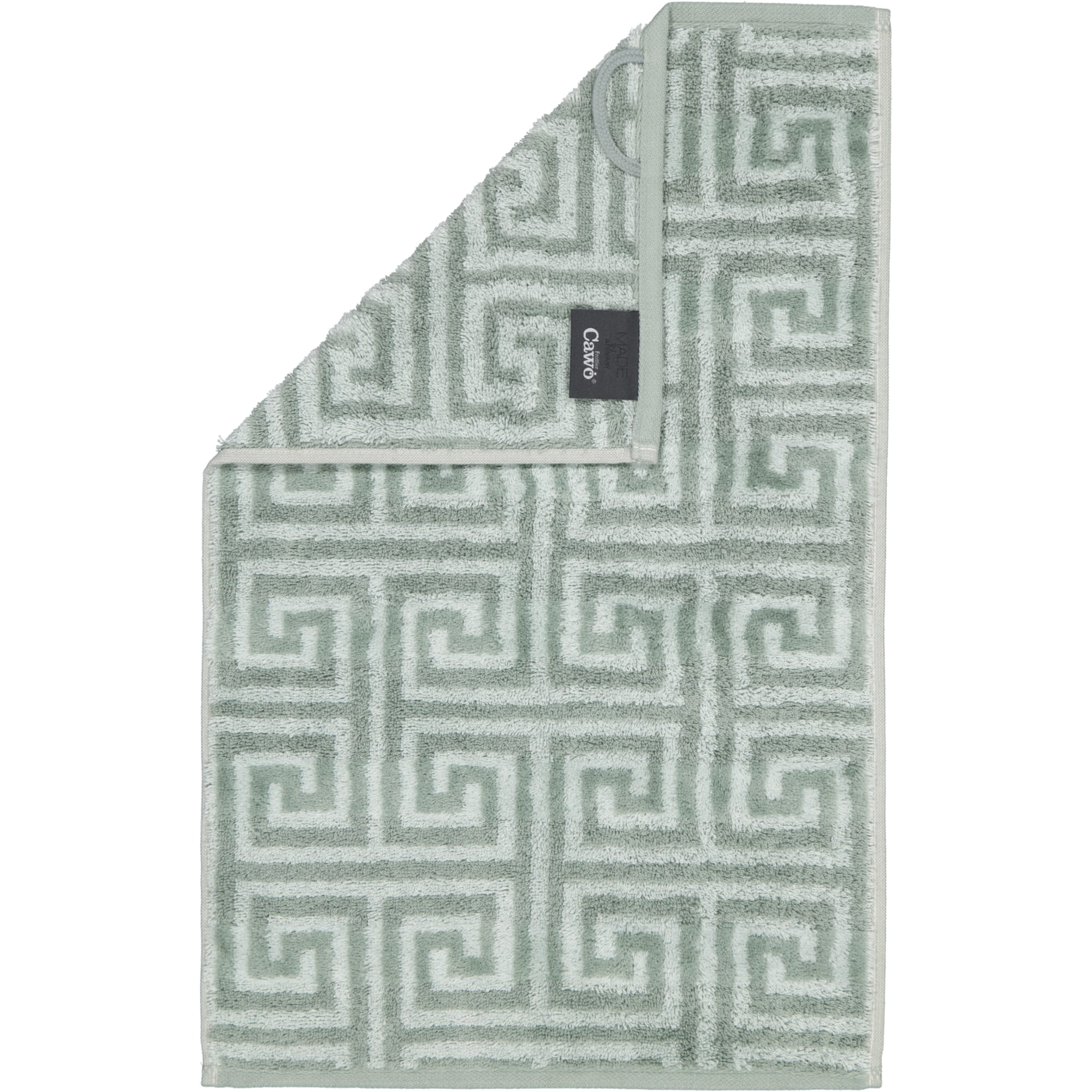 Cawö Handtücher Noblesse Elegance Allover 1088 nordic green - 44 - Gästetuch 30x50 cm