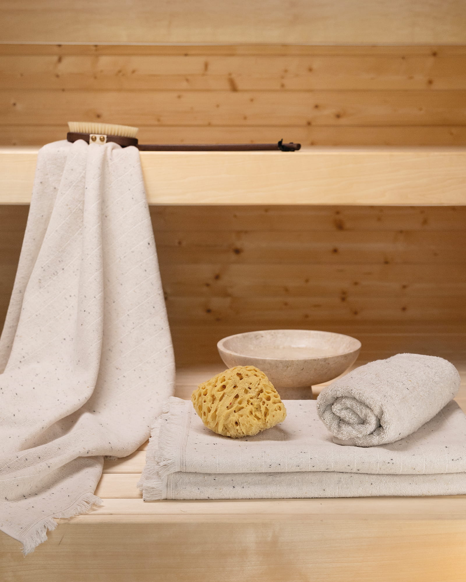 Möve Bademantel lang mit Kapuze CALM ESSENCE - Farbe: natur - 869