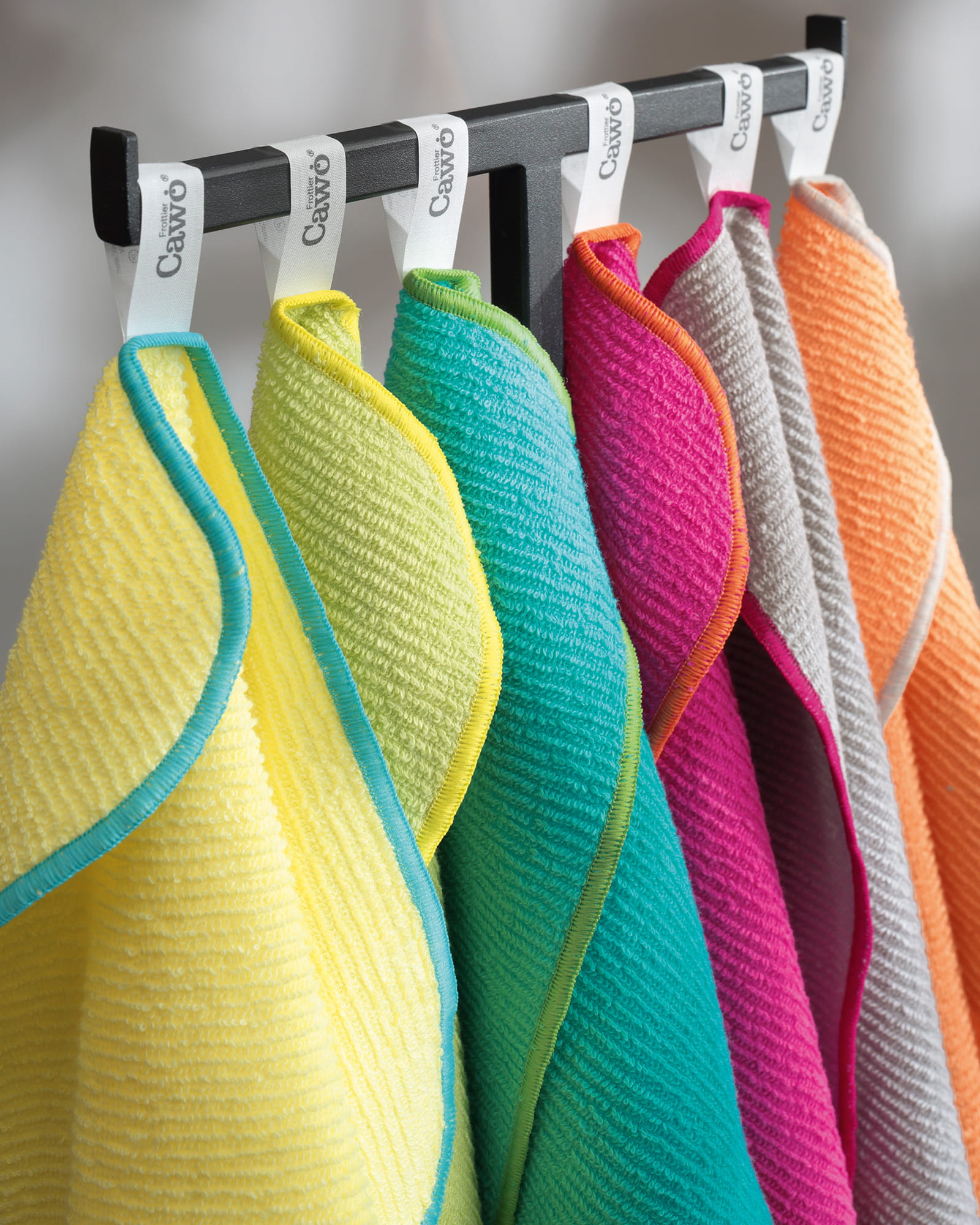 Cawö Spültücher Trio 550 3er Set mandarine/lemon - 35 - 30x30 cm