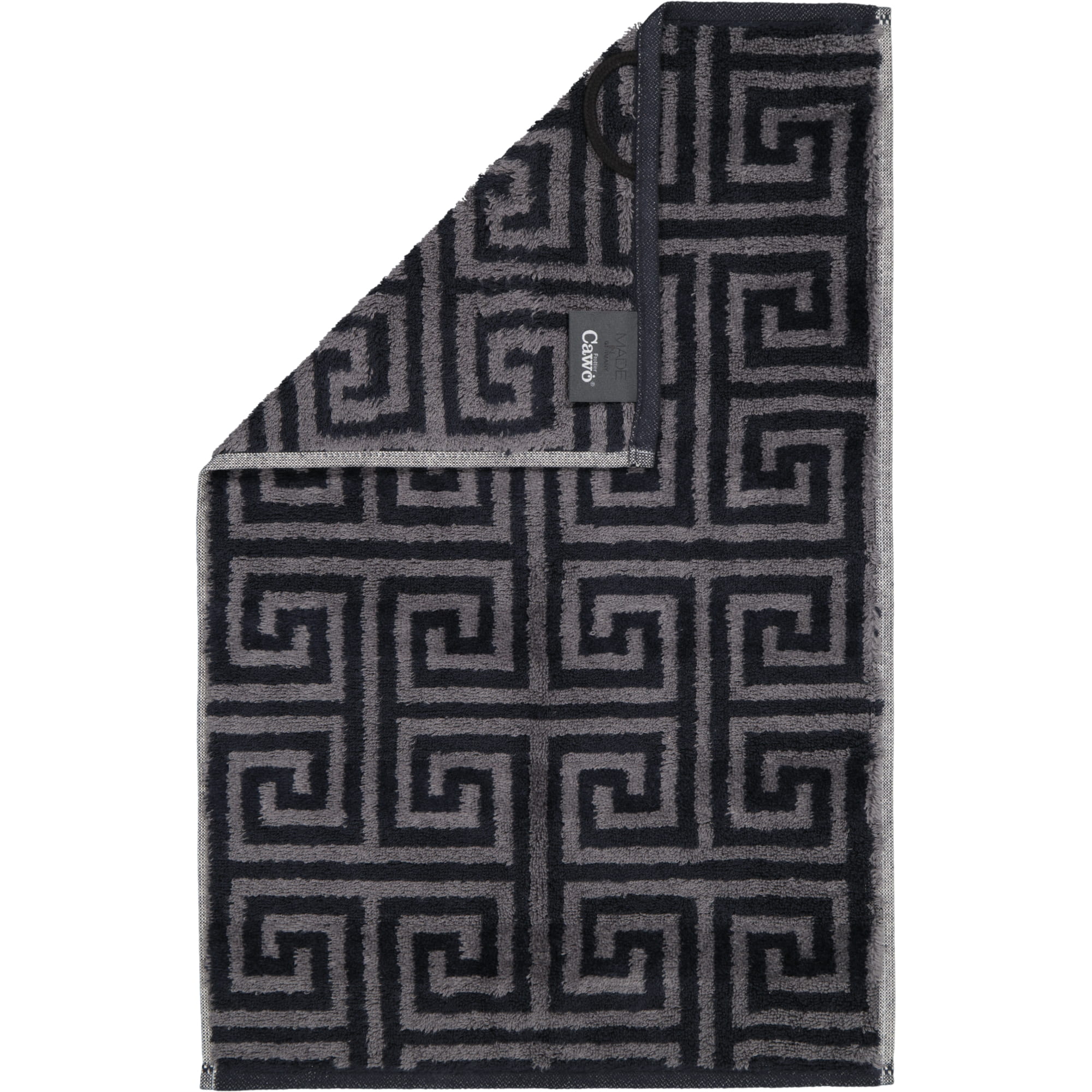 Cawö Handtücher Noblesse Elegance Allover 1088 anthrazit - 97 - Gästetuch 30x50 cm