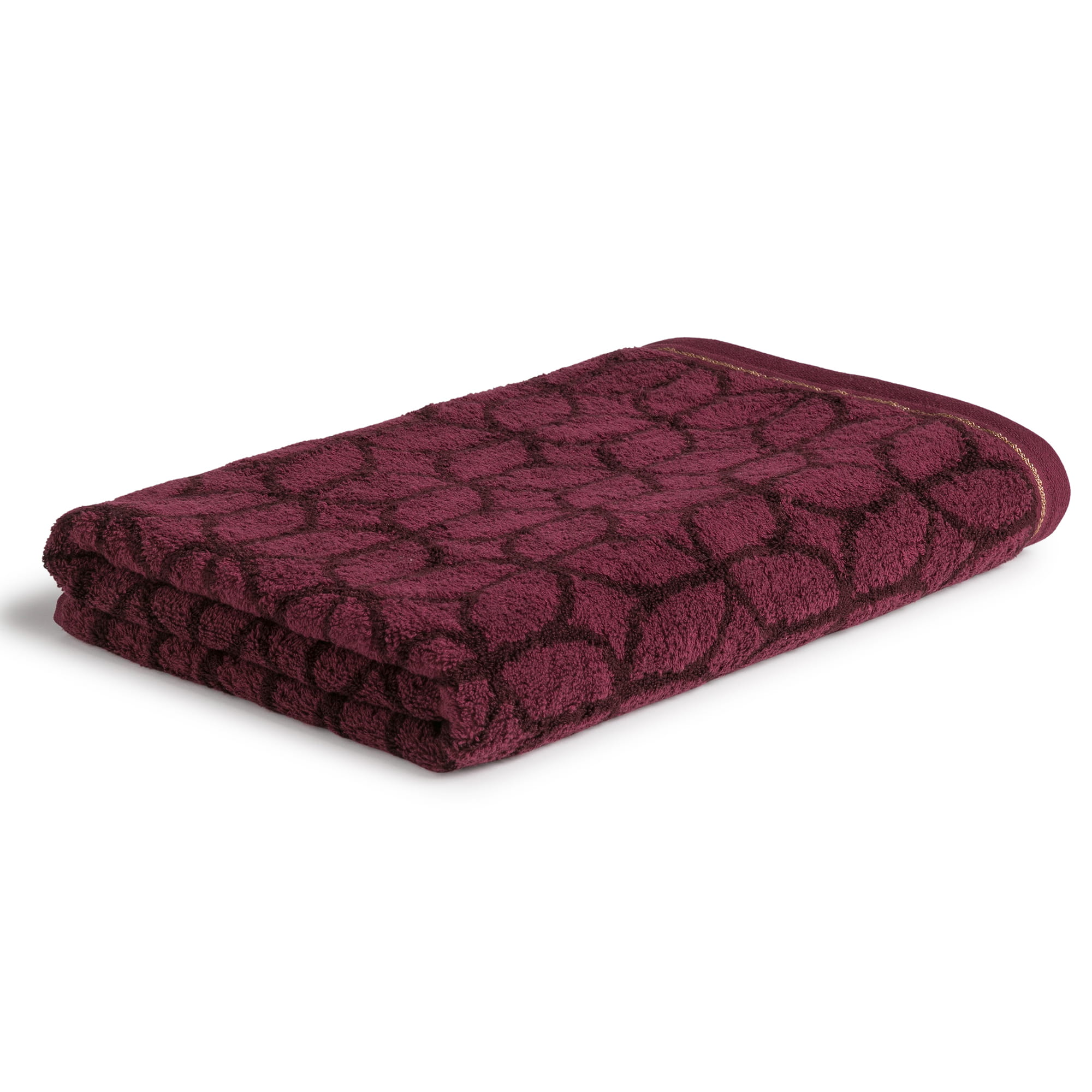 Möve Handtücher Soft Glam Art Deco burgundy - 761 - Duschtuch 80x150 cm
