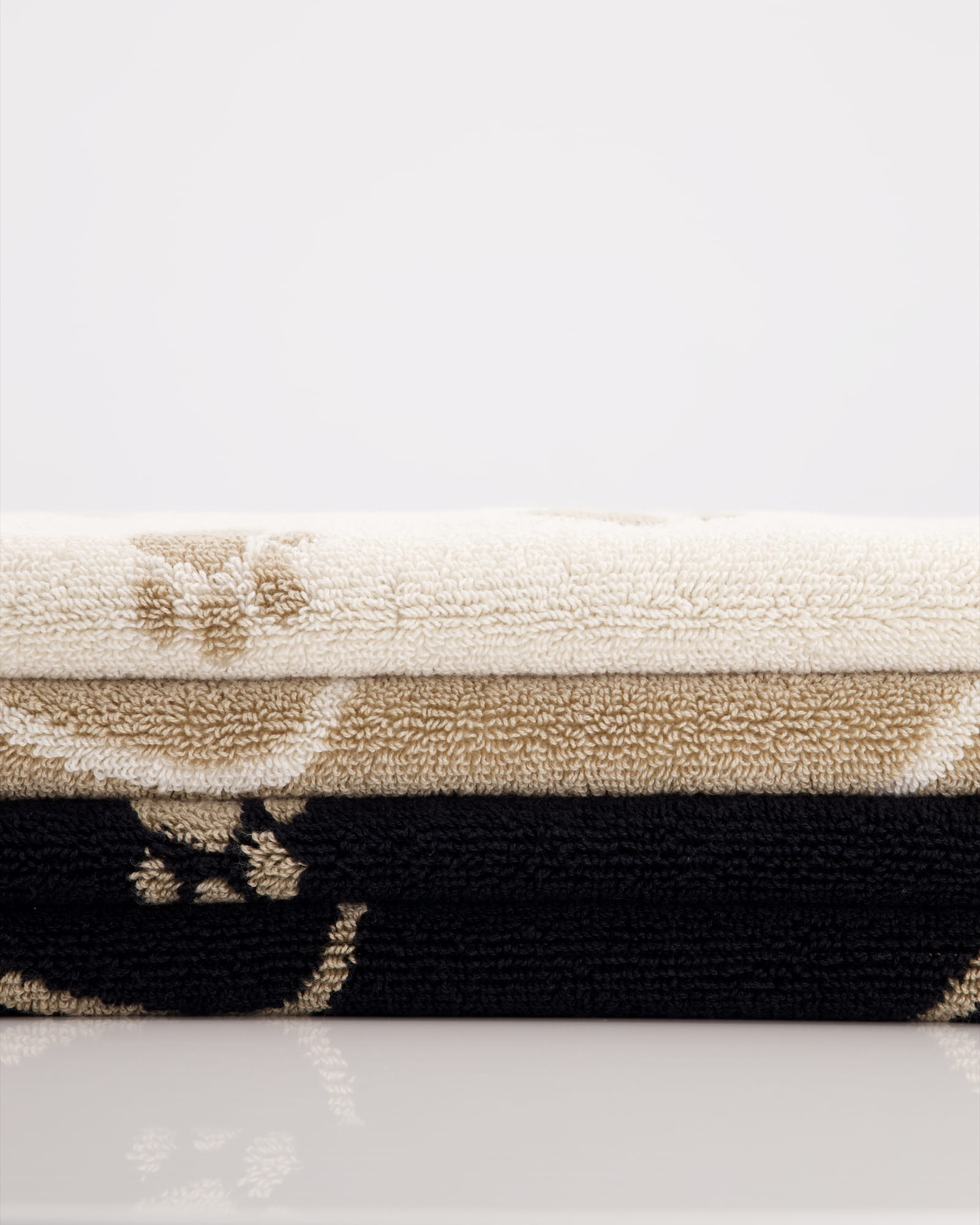Cawö Badematten WE LOVE DOGS Paws 6247 schwarz/beige - 93 - 50x80 cm