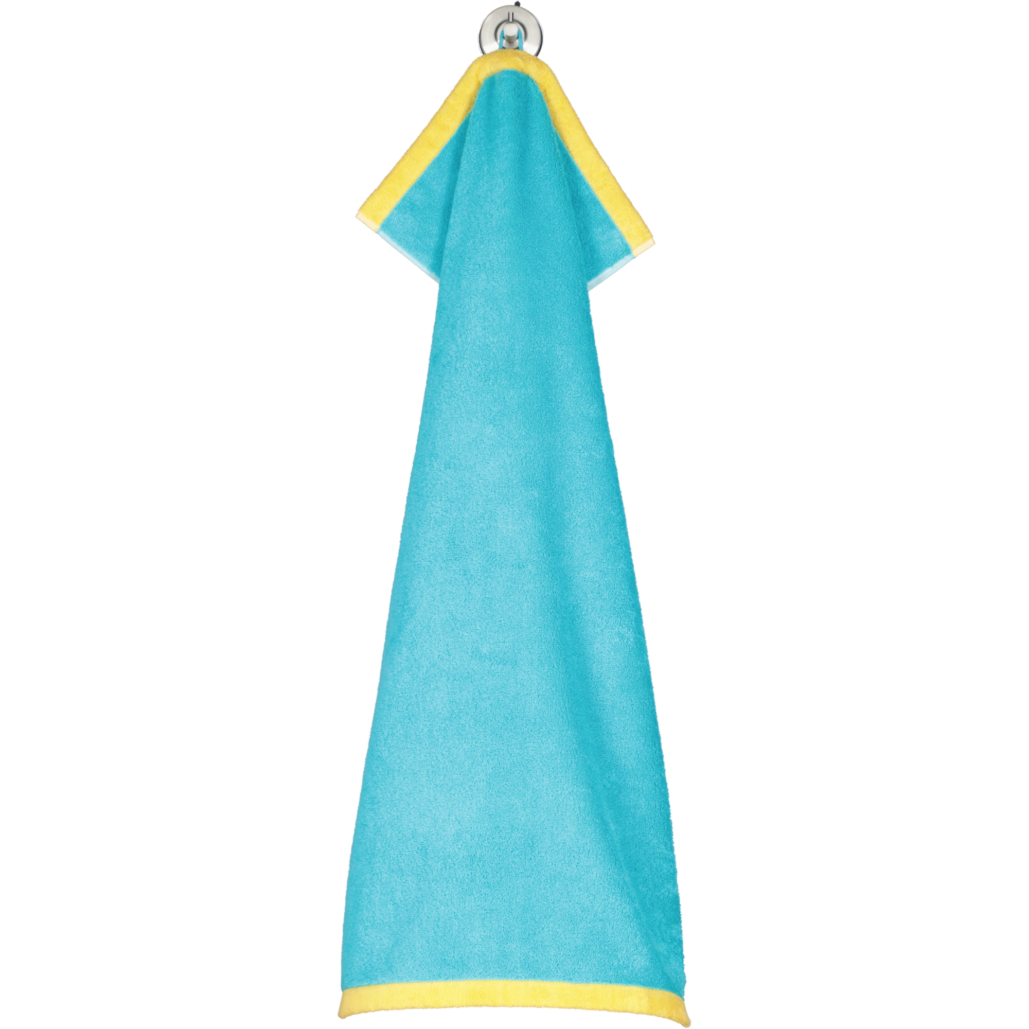Cawö Handtücher Lifestyle Splash 7071 türkis/apricot - 15 - Handtuch 50x100 cm