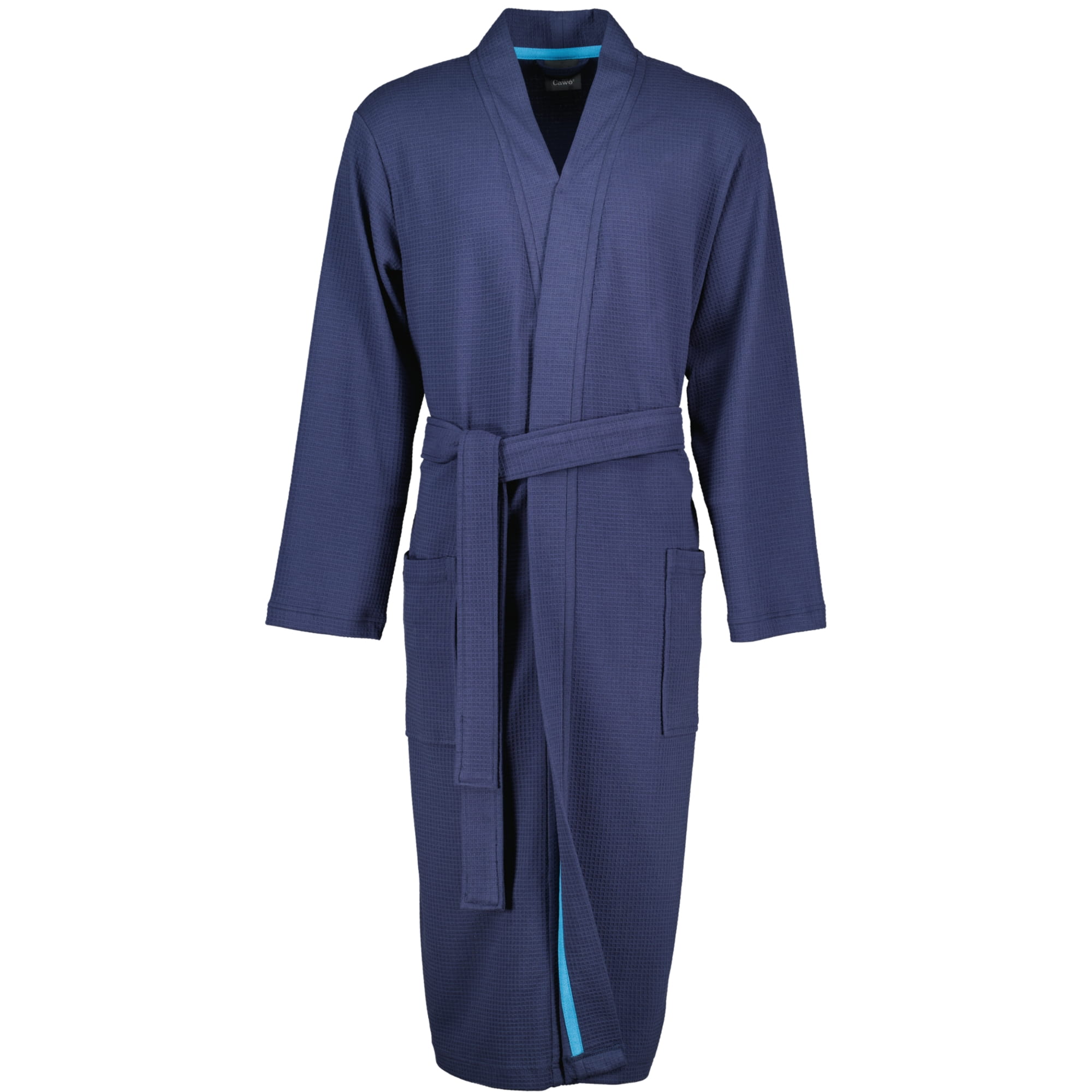 Cawö Home Herren Bademantel Kimono 816 - Farbe: marine - 14