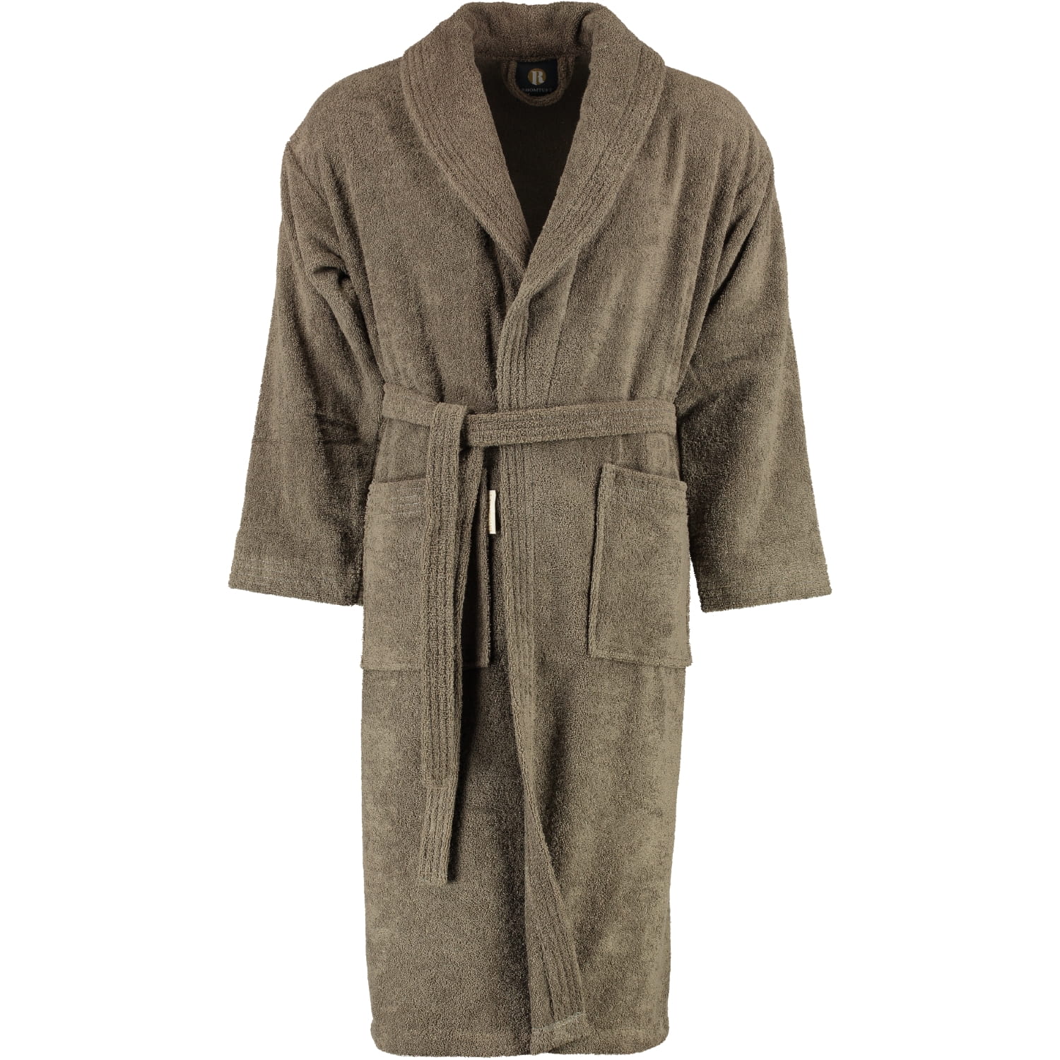 Rhomtuft - Bademantel Sir & Lady - Unisex - Farbe: taupe - 58