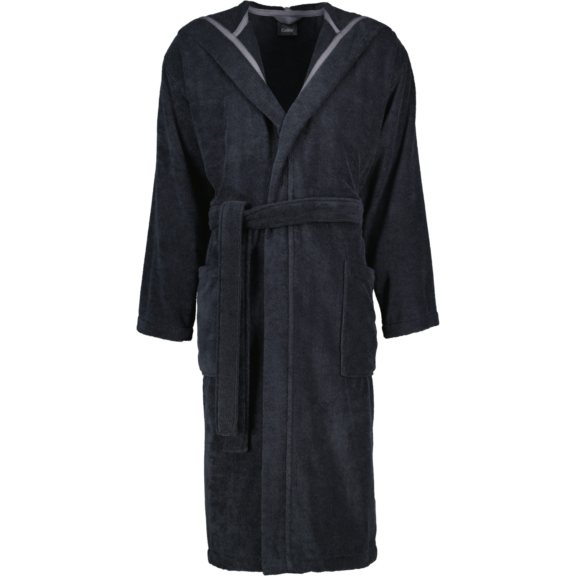 Cawö Home Herren Bademantel Kapuze 829 - Farbe: lava - 97
