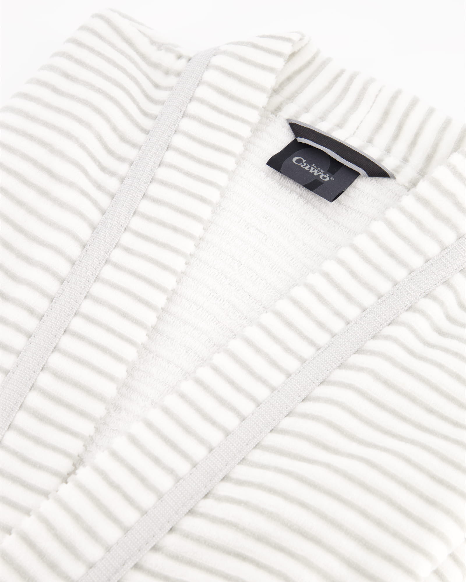 Cawö Bademäntel Damen Kimono Struktur 1214 weiß-silber - 76
