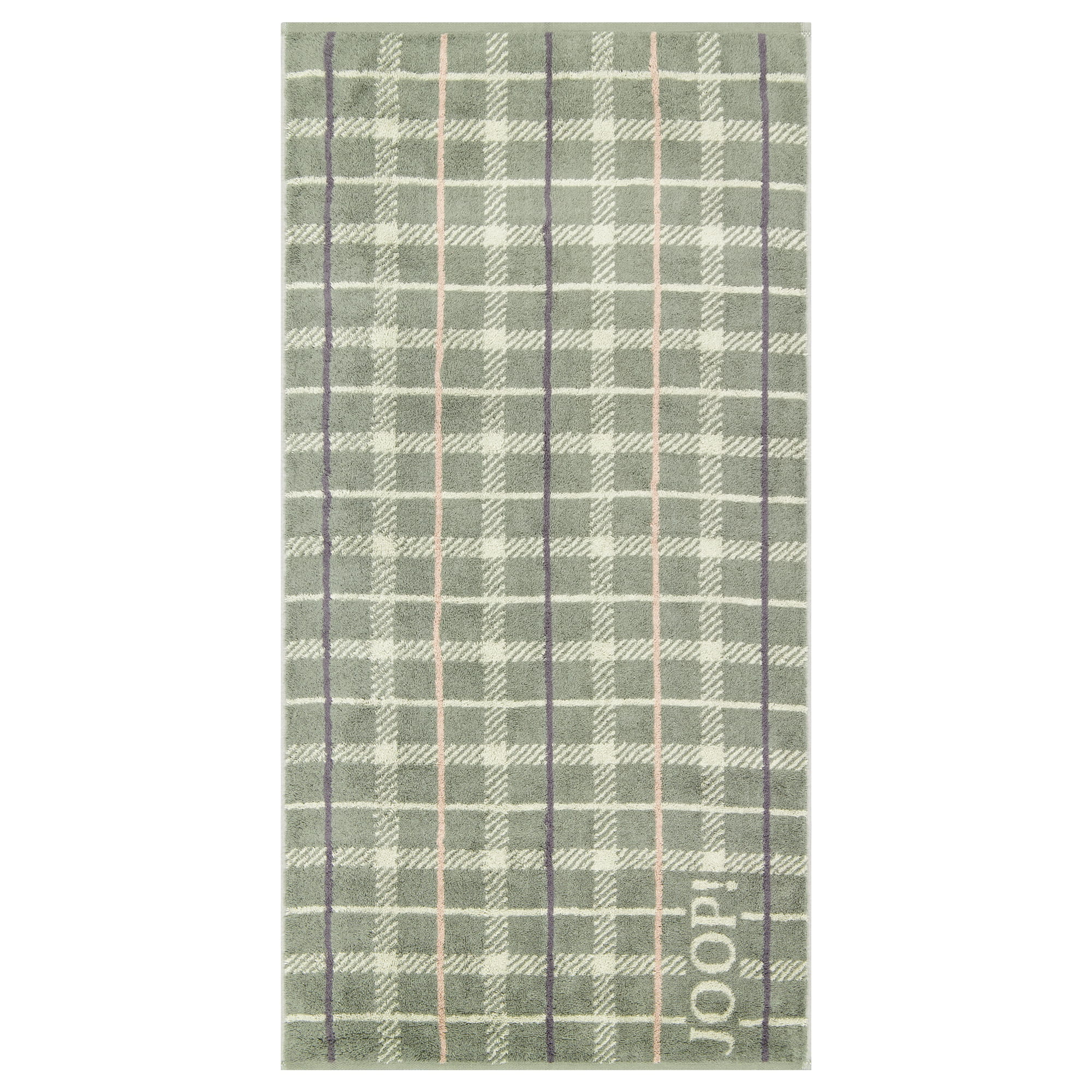 JOOP! Handtücher Contour Checked 1715 Oliv - 47 - Handtuch 50x100 cm