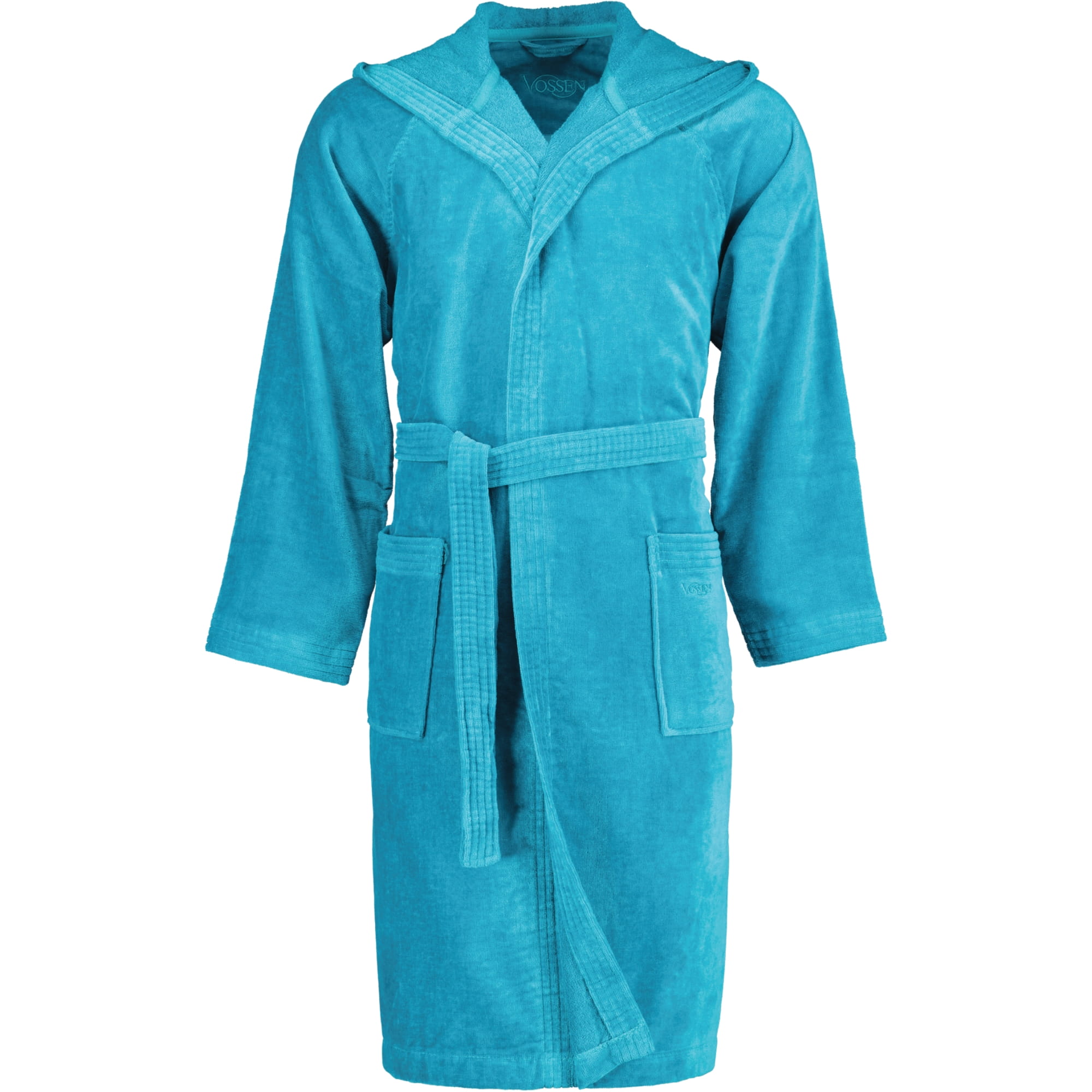 Vossen Bademäntel unisex Kurzmantel mit Kapuze Texas lagoon - 5890