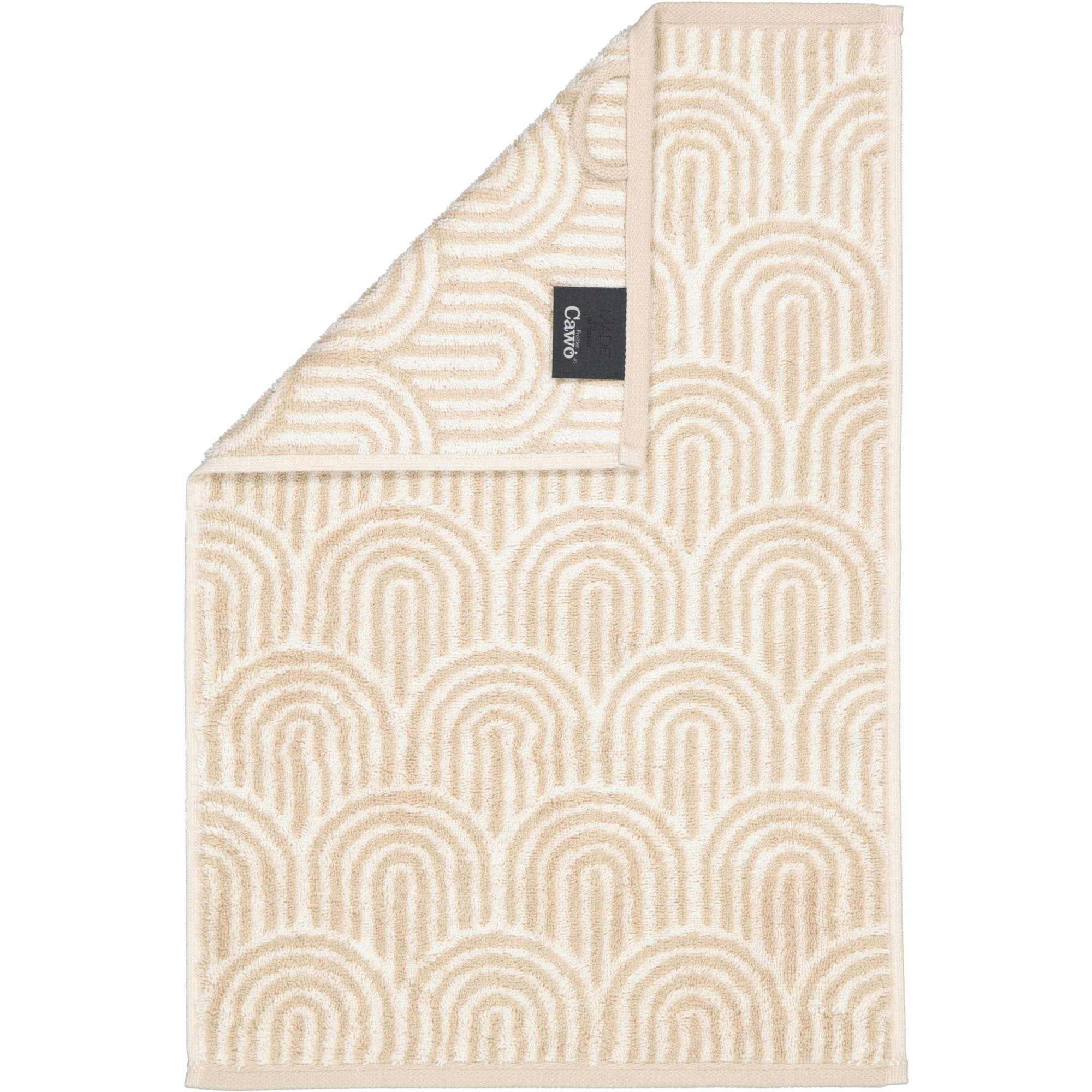 Cawö Handtücher Maison Bögen 6268 natur - 33 - Gästetuch 30x50 cm
