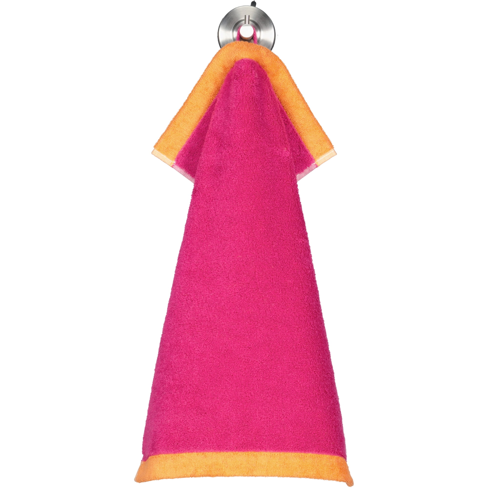Cawö Handtücher Lifestyle Splash 7071 pink/mandarine - 23 - Gästetuch 30x50 cm