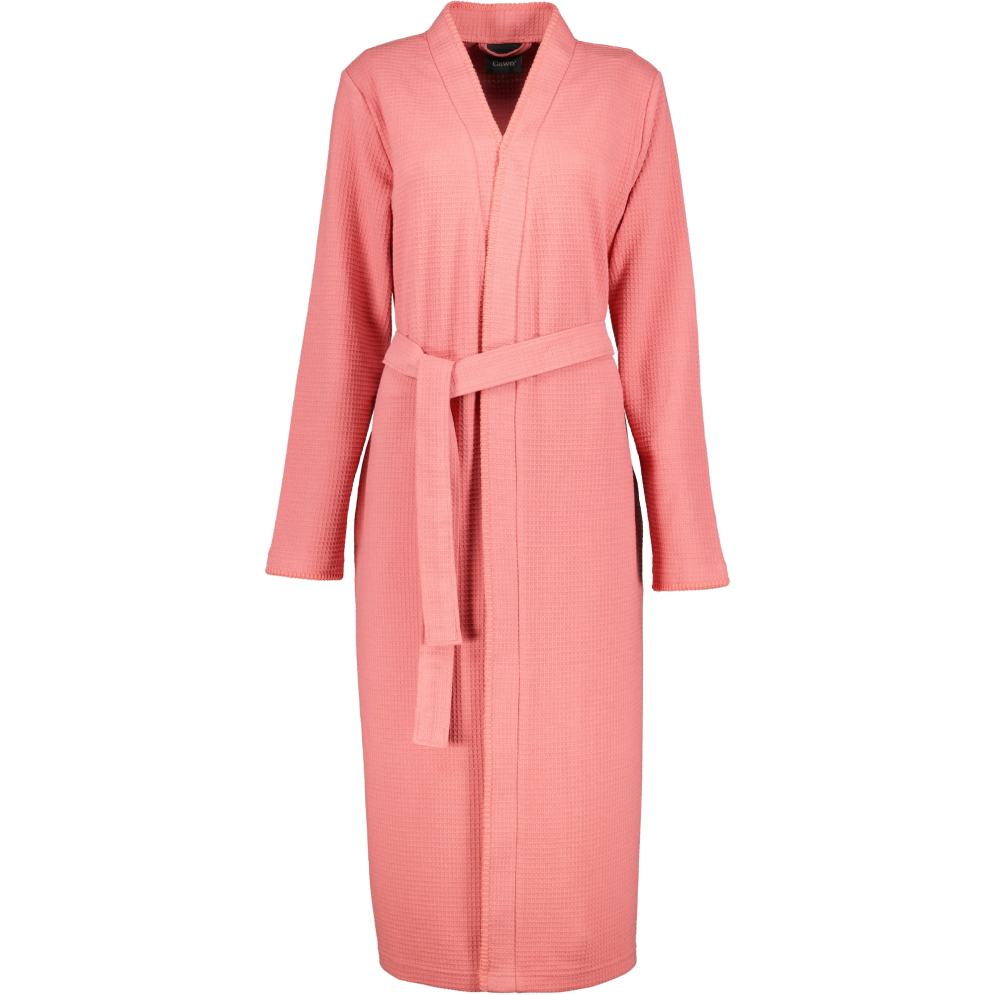 Cawö Home Bademäntel Damen Kimono Pique 812 koralle - 22