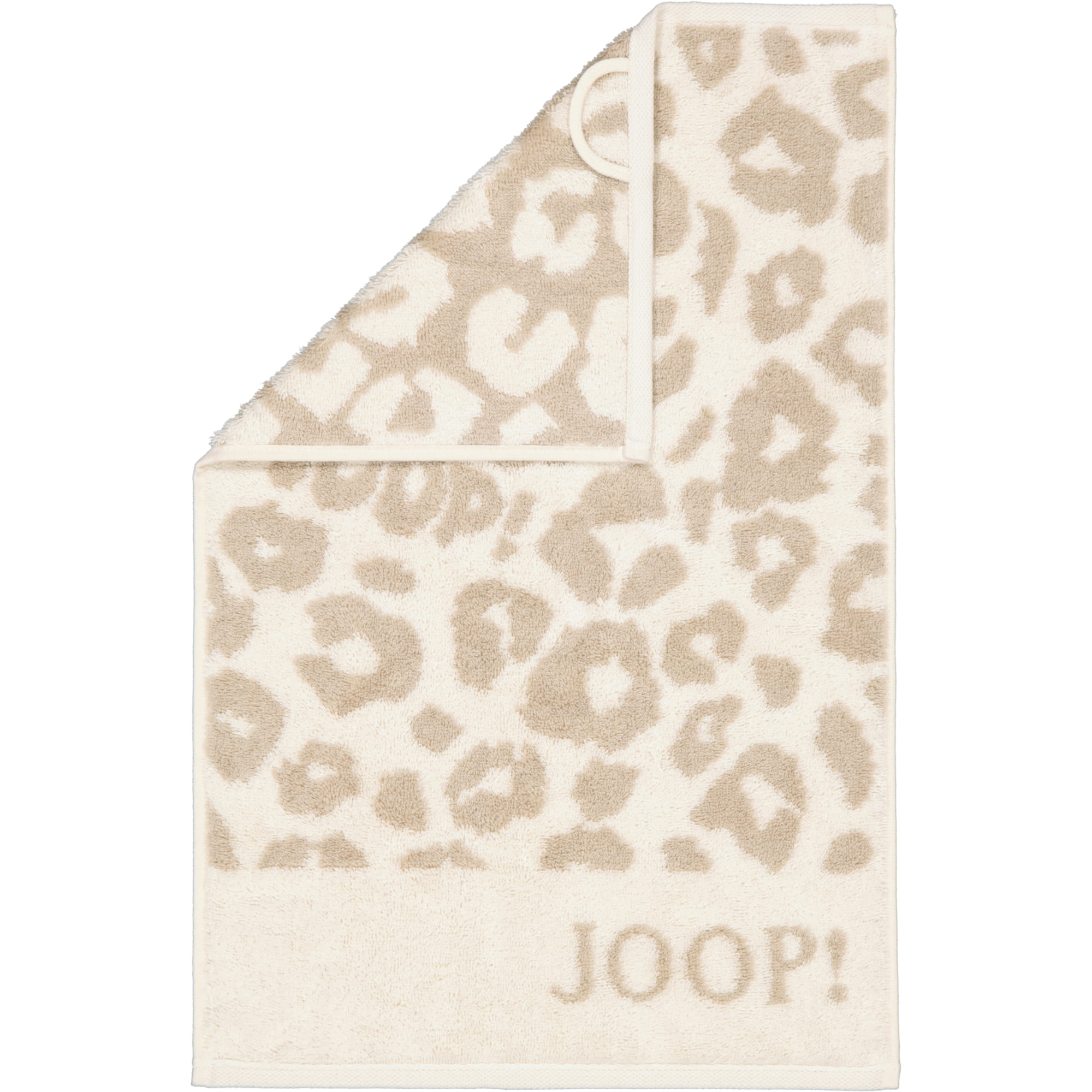 JOOP! Handtücher Leo Allover 1707 creme - 36 - Gästetuch 30x50 cm