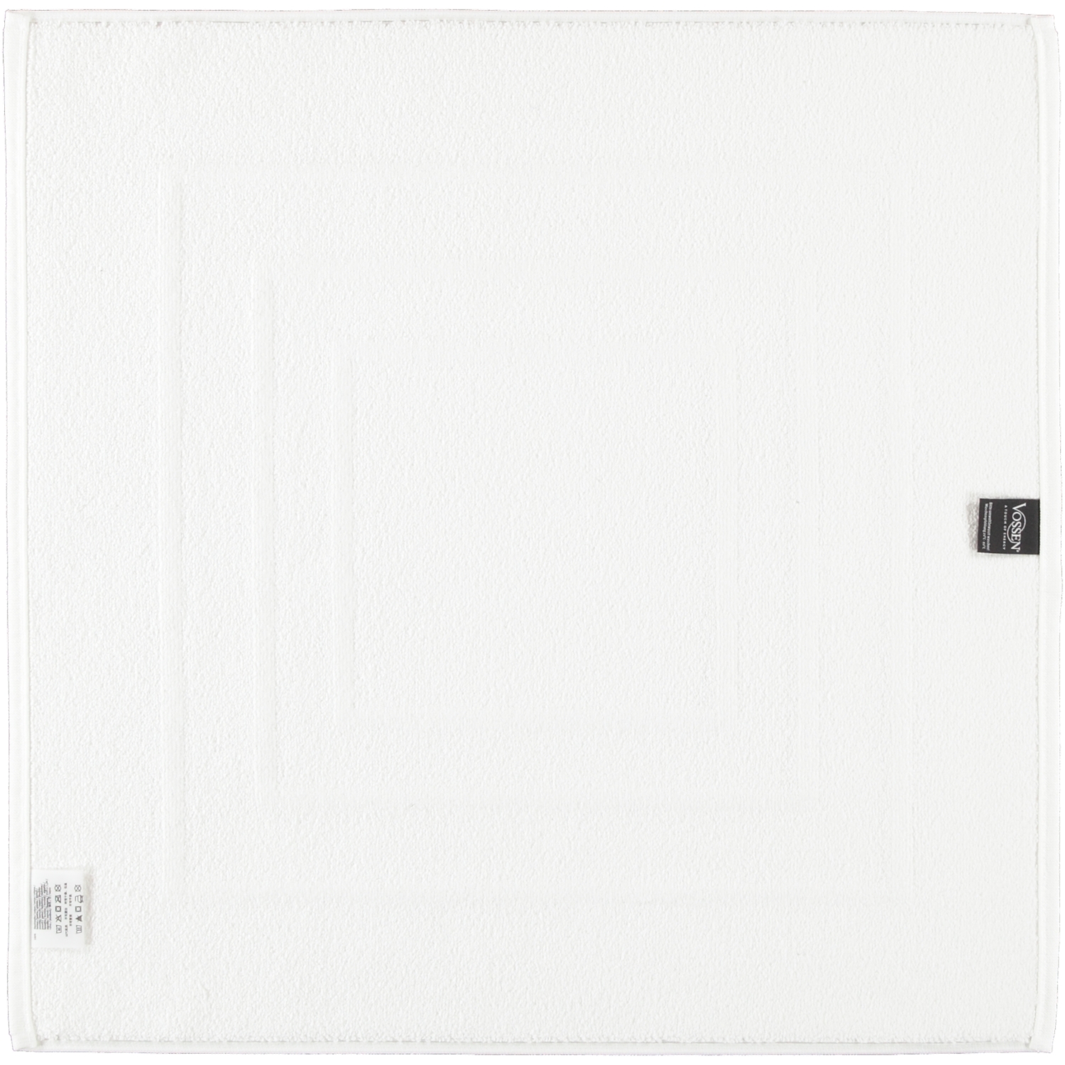 Vossen Badematten Feeling weiß - 0300 - 60x60 cm