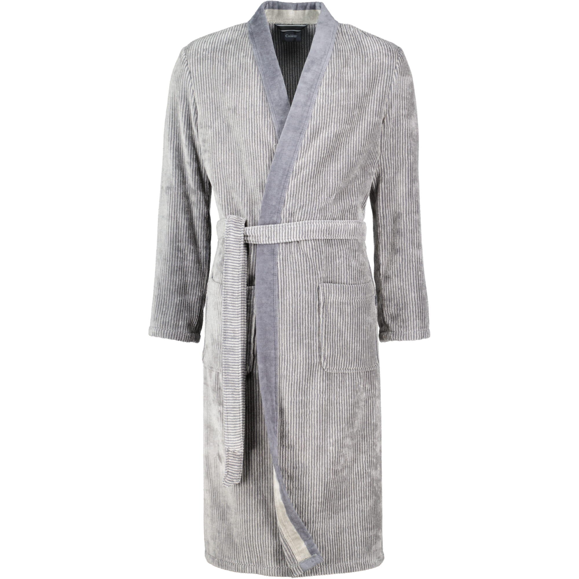 Cawö Bademäntel Herren Kimono Luxury Home 5840 stein - 37