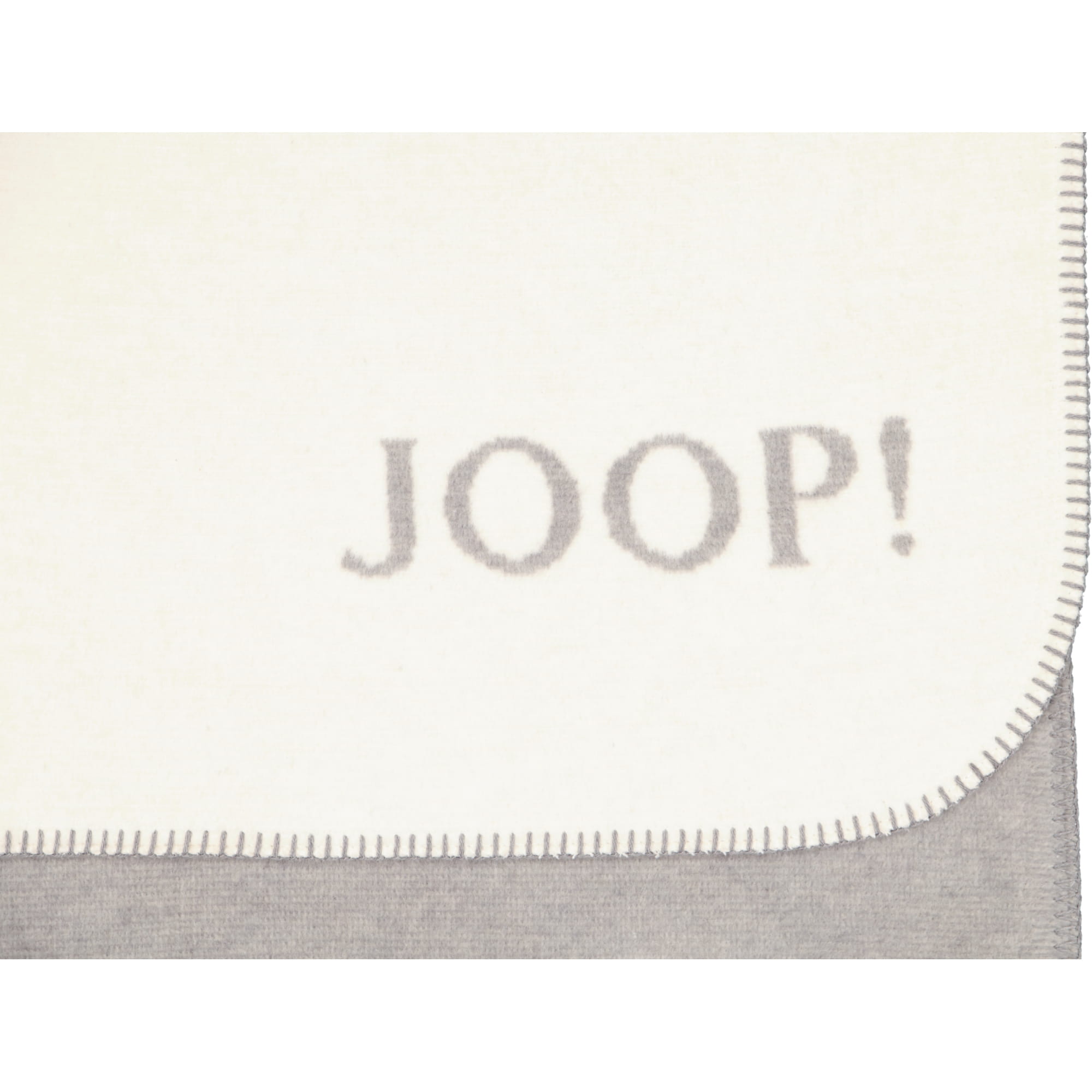 JOOP! Wohndecke Melange-Doubleface - Größe: 150x200 cm - Farbe: Natur-Silber