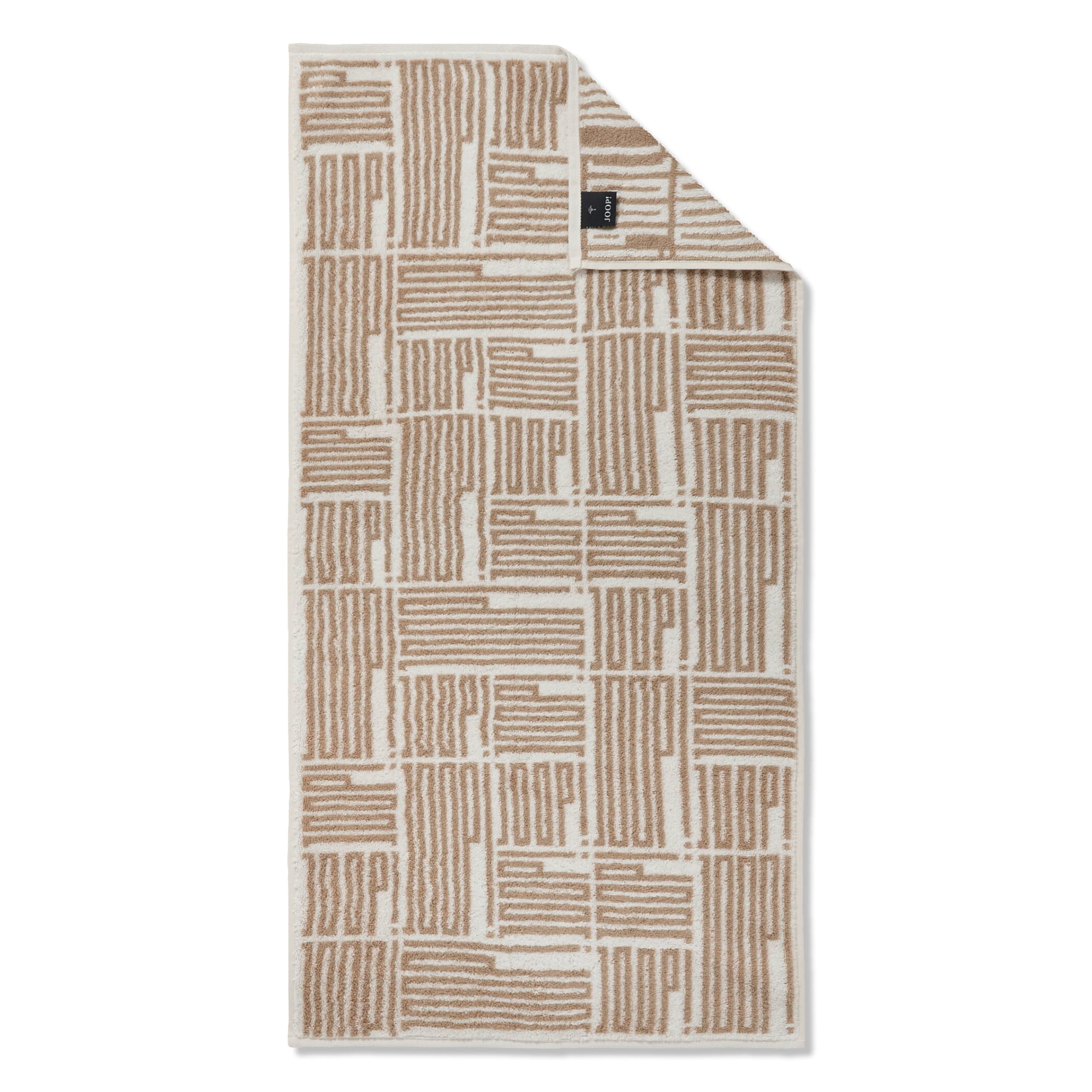 JOOP! Handtücher Bars Allover 1723 Creme - 33 - Handtuch 50x100 cm
