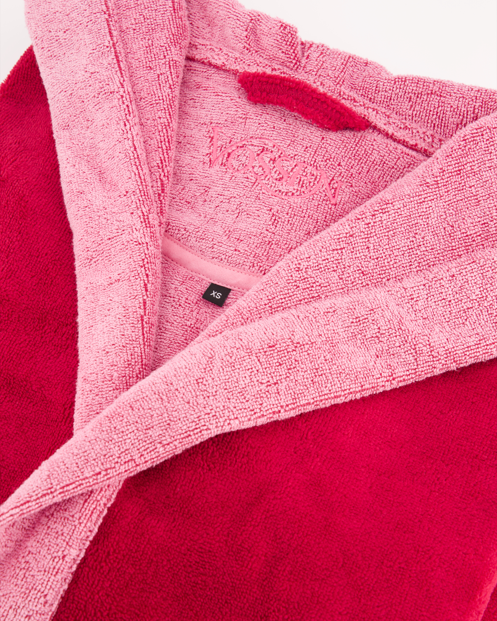 Vossen Bademantel unisex Poppy  - Farbe: cranberry - 002 (161903) - XL