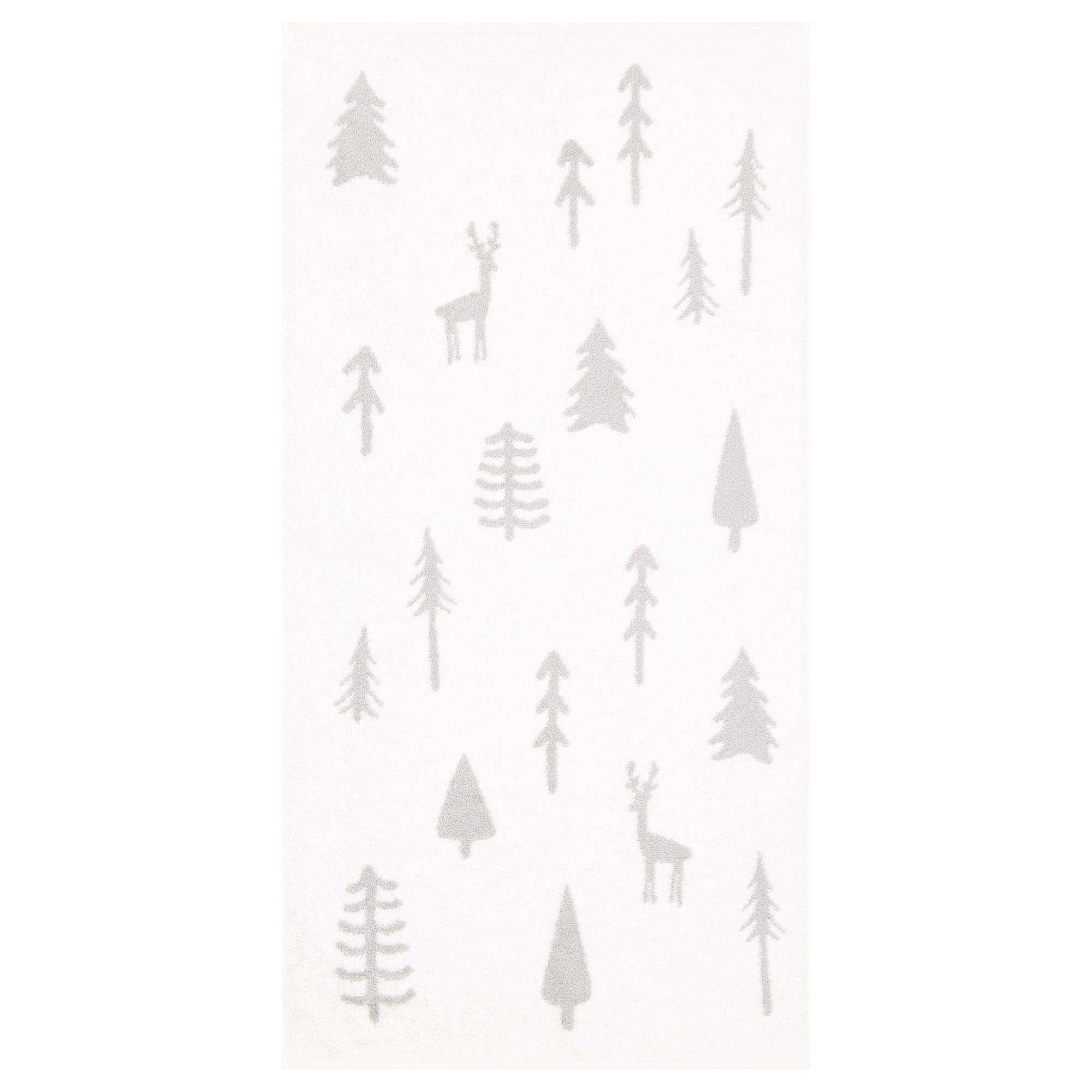 Cawö Handtücher WINTER EDITION Tannen 6273 weiß/platin - 67