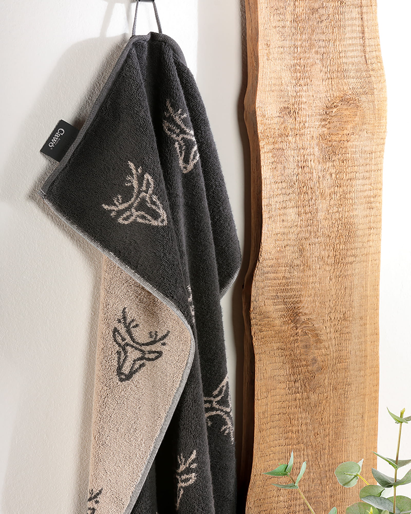 Cawö Handtücher Alpenchic Edition Hirsche 6228 granit - 73