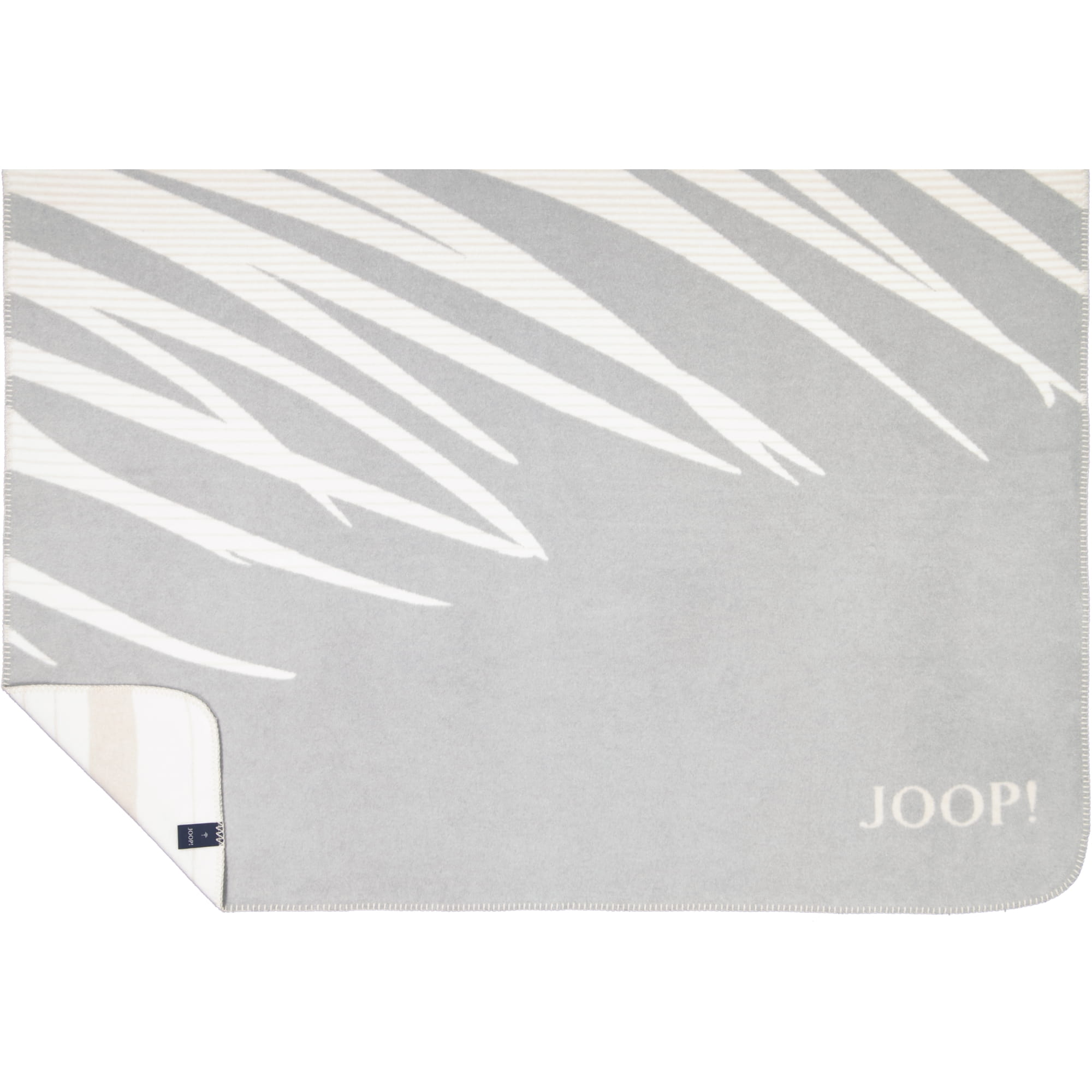 JOOP! Wohndecken Leaf Stein - 150x200 cm