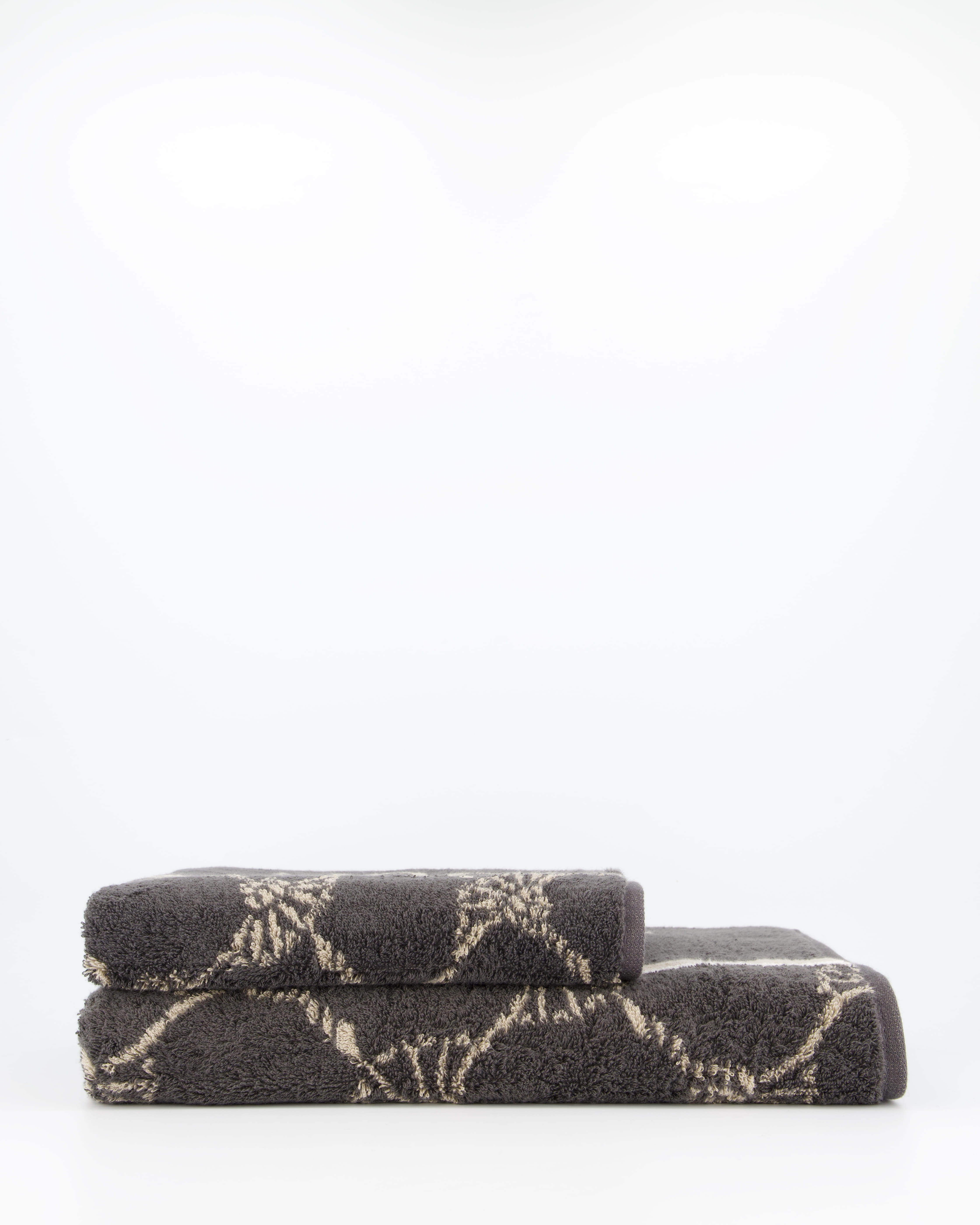 JOOP! Handtücher Sauna Stripes 1717 Anthrazit - 73 - Saunatuch 80x200 cm