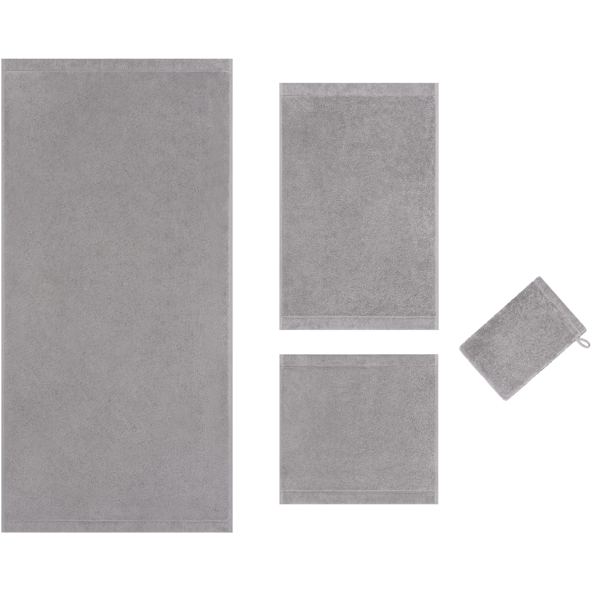 Cawö Handtücher Lifestyle Uni 7007 metal - 735 - Gästetuch 30x50 cm
