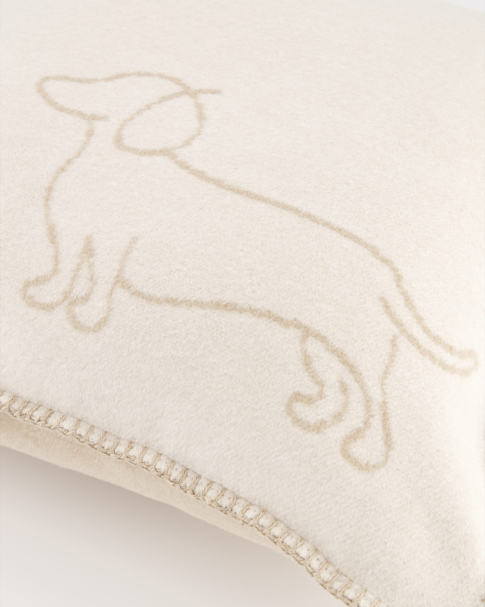 Cawö Kissenhüllen WE LOVE DOGS Companion 62480 natur/beige - 33 - 50x50 cm