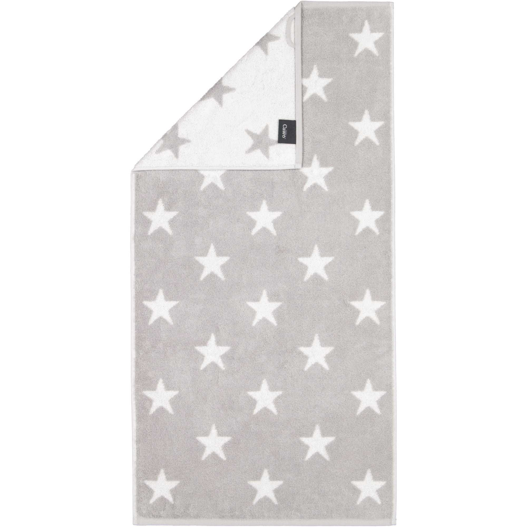 Cawö Handtücher NEW STARS Sterne groß 6260 platin/weiß - 76