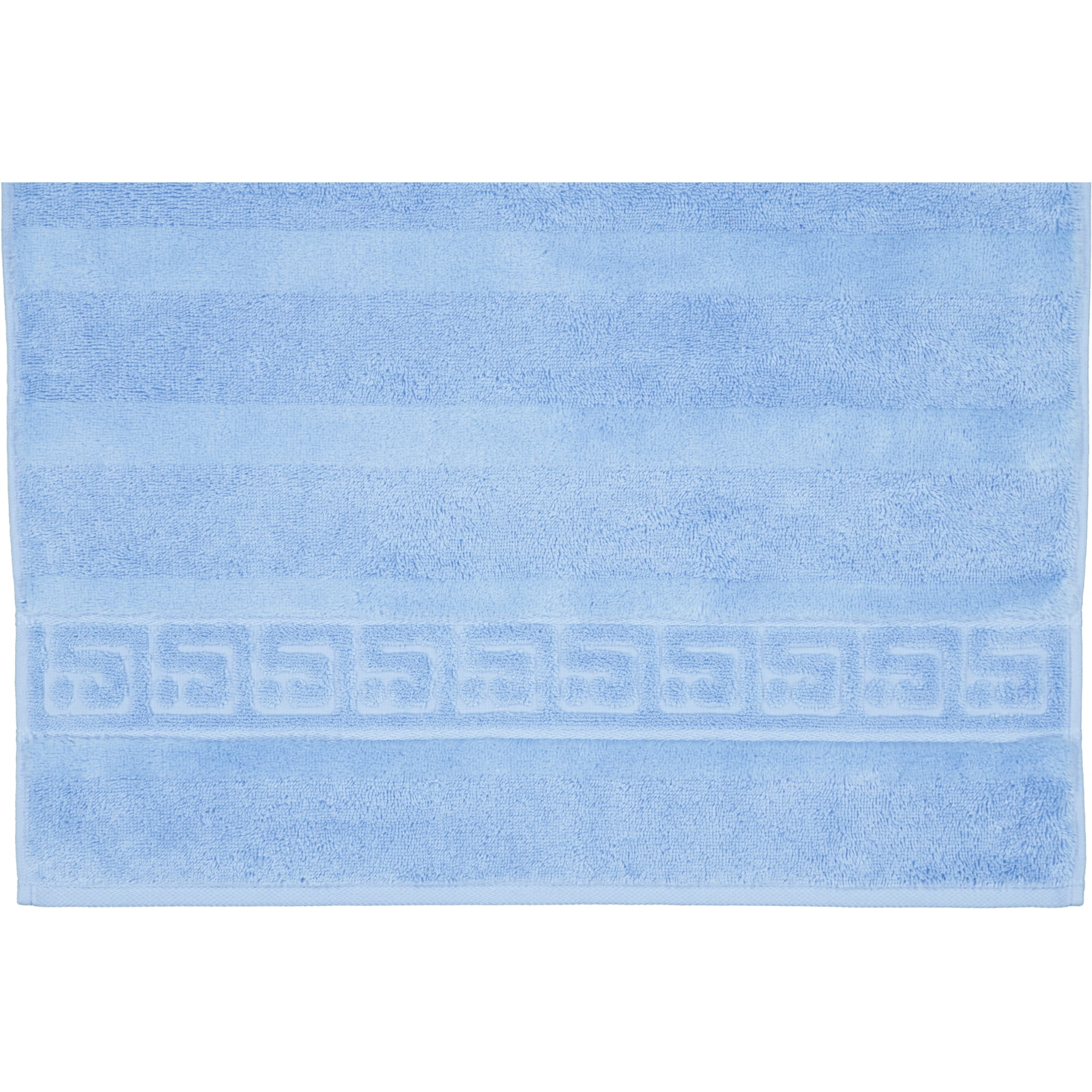 Cawö - Noblesse Uni 1001 - Farbe: 188 - mittelblau - Seiflappen 30x30 cm