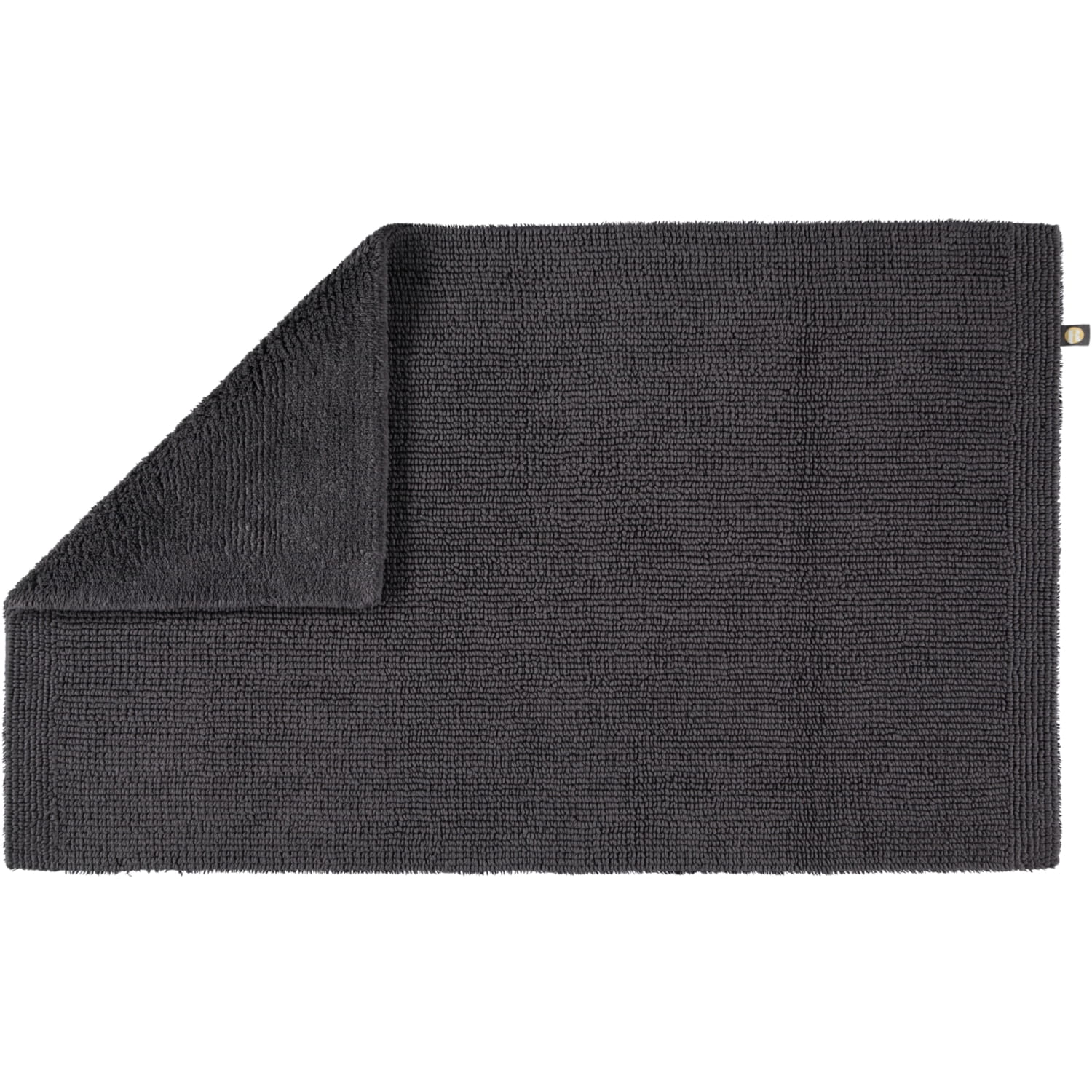 Rhomtuft - Badteppich Pur - Farbe: zinn - 02 - 60x100 cm