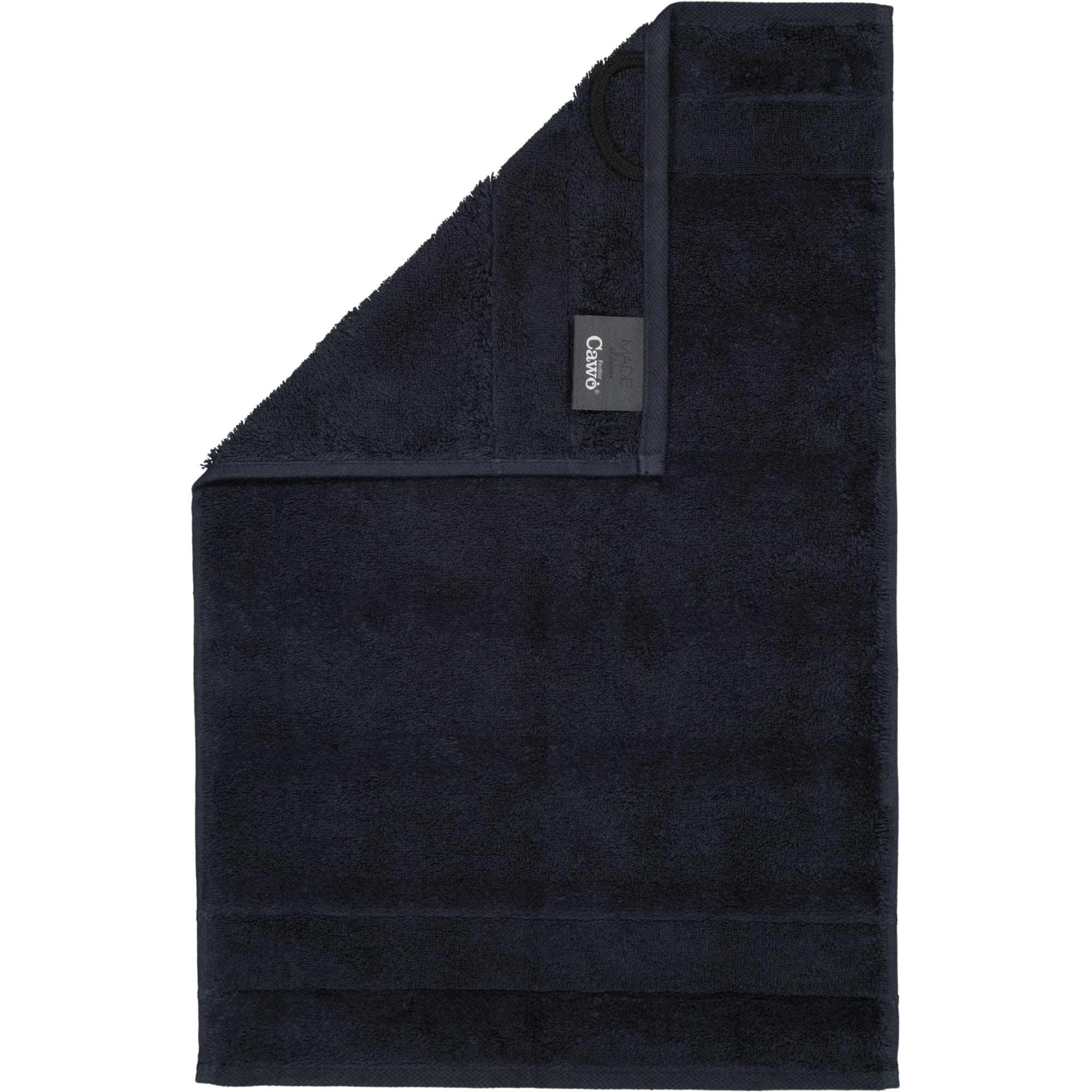 Cawö Handtücher Noblesse2 Uni 1002 schwarz - 906 - Gästetuch 30x50 cm