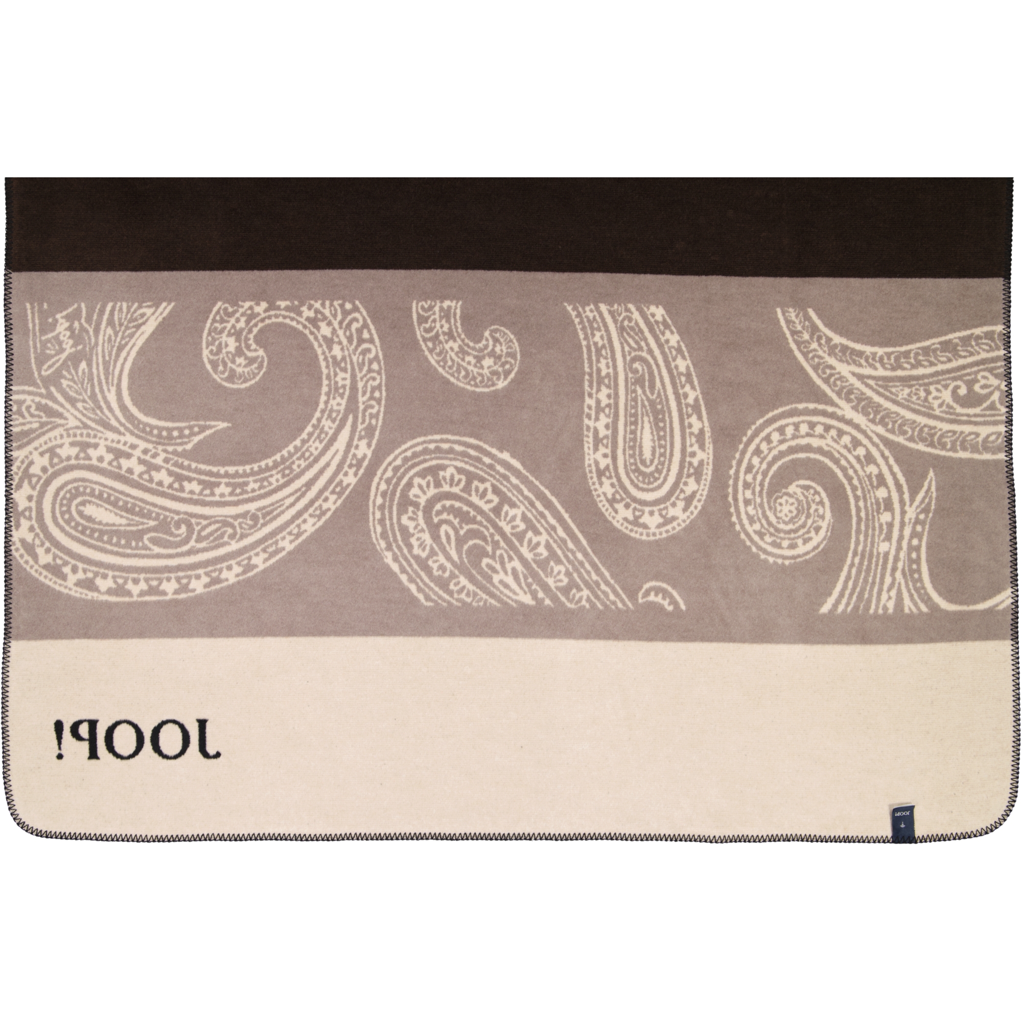 JOOP! Wohndecken Paisley Stripes Schwarz - 150x200 cm
