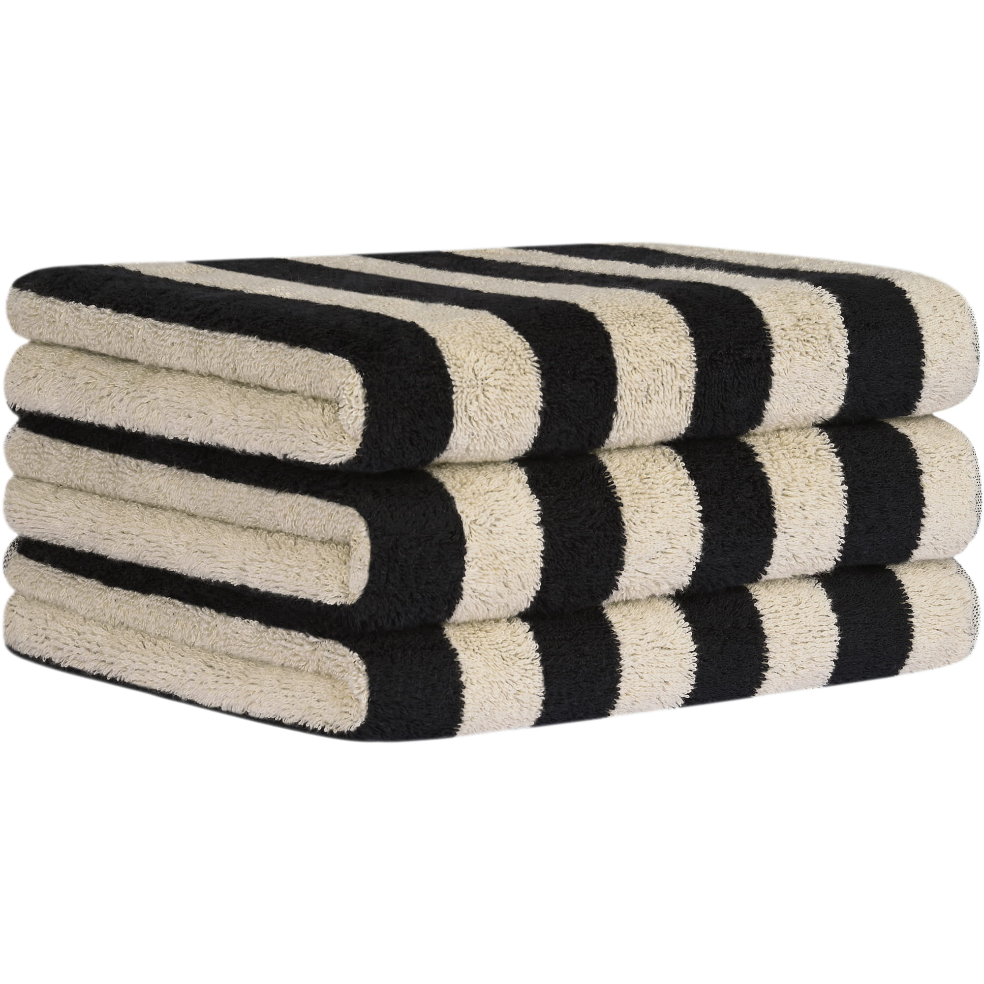 Cawö Handtücher Bold Streifen 6277 schwarz/beige - 93 - Duschtuch 70x140 cm