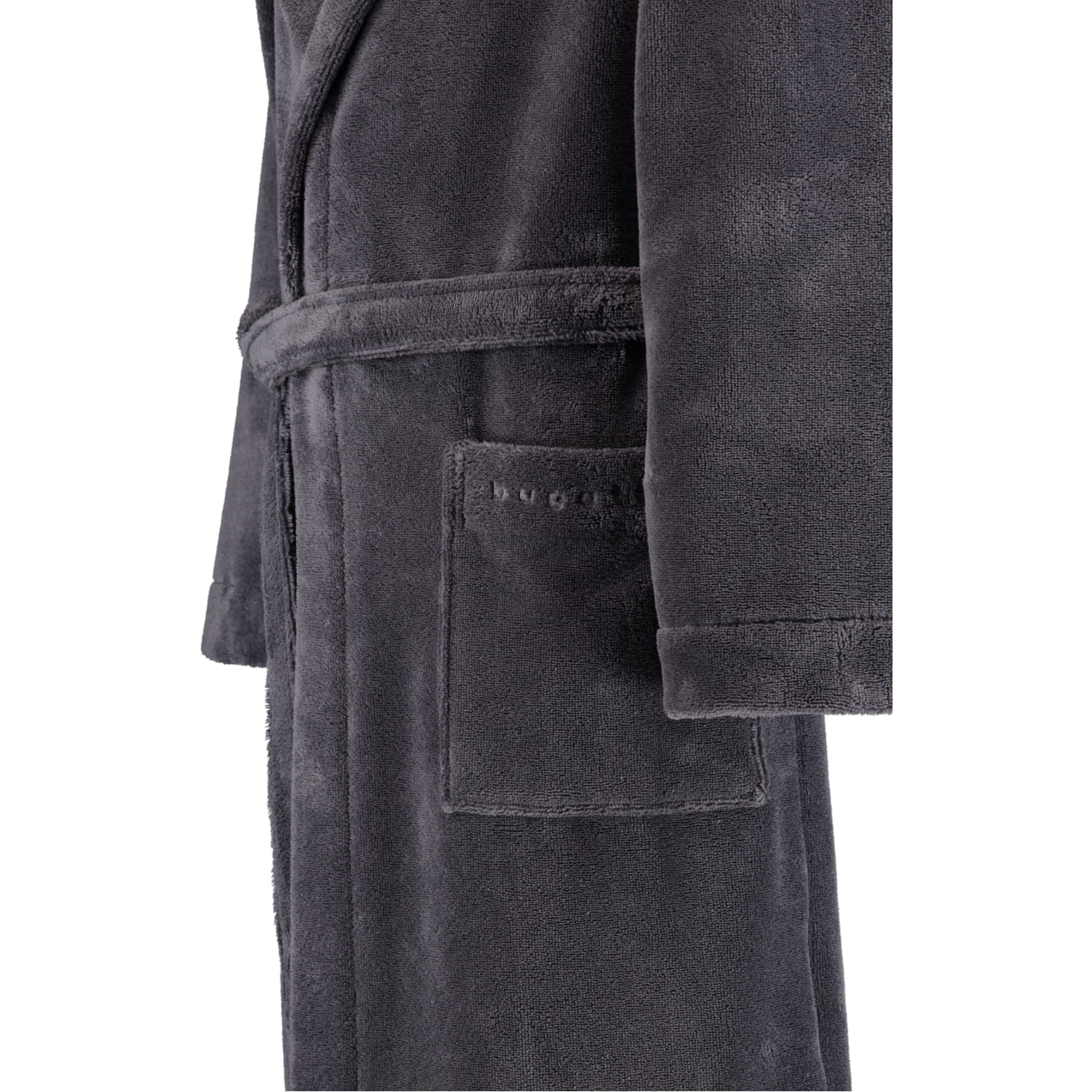 bugatti Herren Bademantel Kapuze Roberto - Farbe: graphit - 766