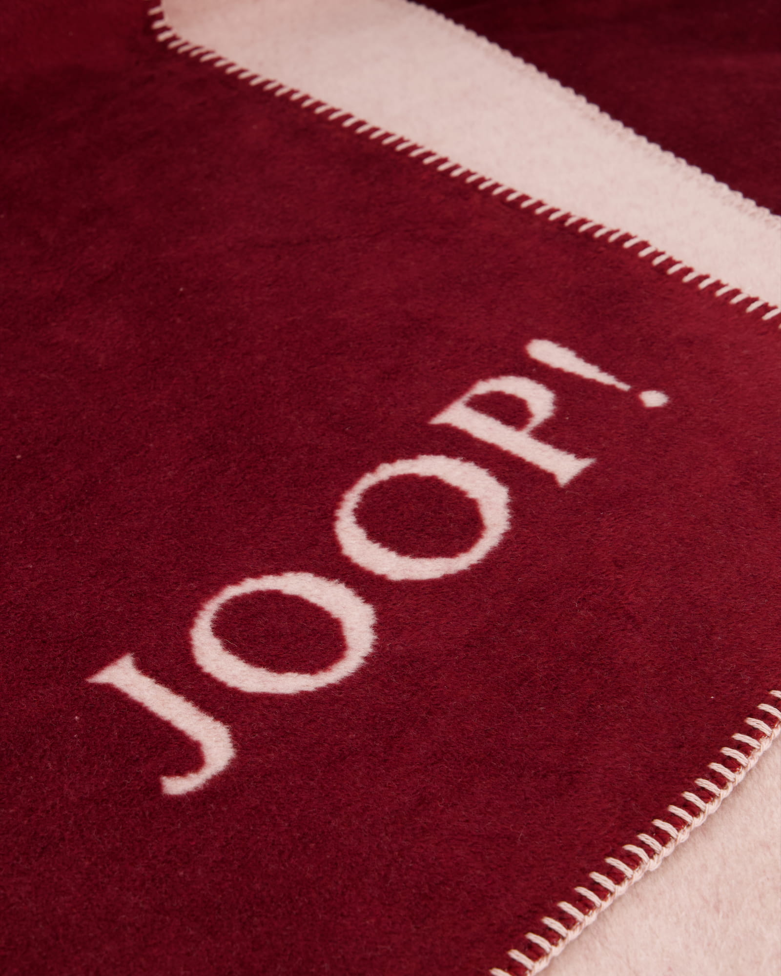 JOOP! Wohndecken Uni-Doubleface Rouge - 150x200 cm