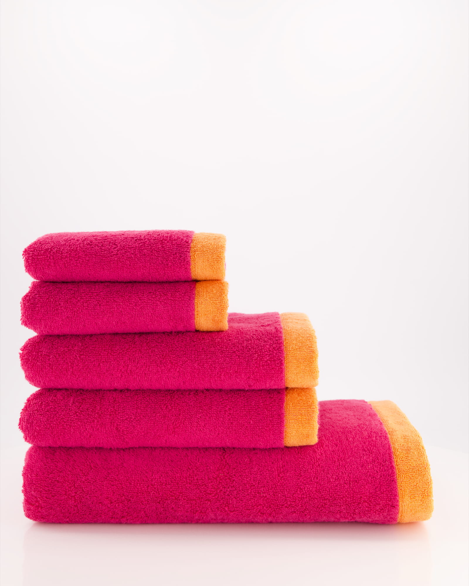 Cawö Handtücher Lifestyle Splash 7071 pink/mandarine - 23 - Gästetuch 30x50 cm