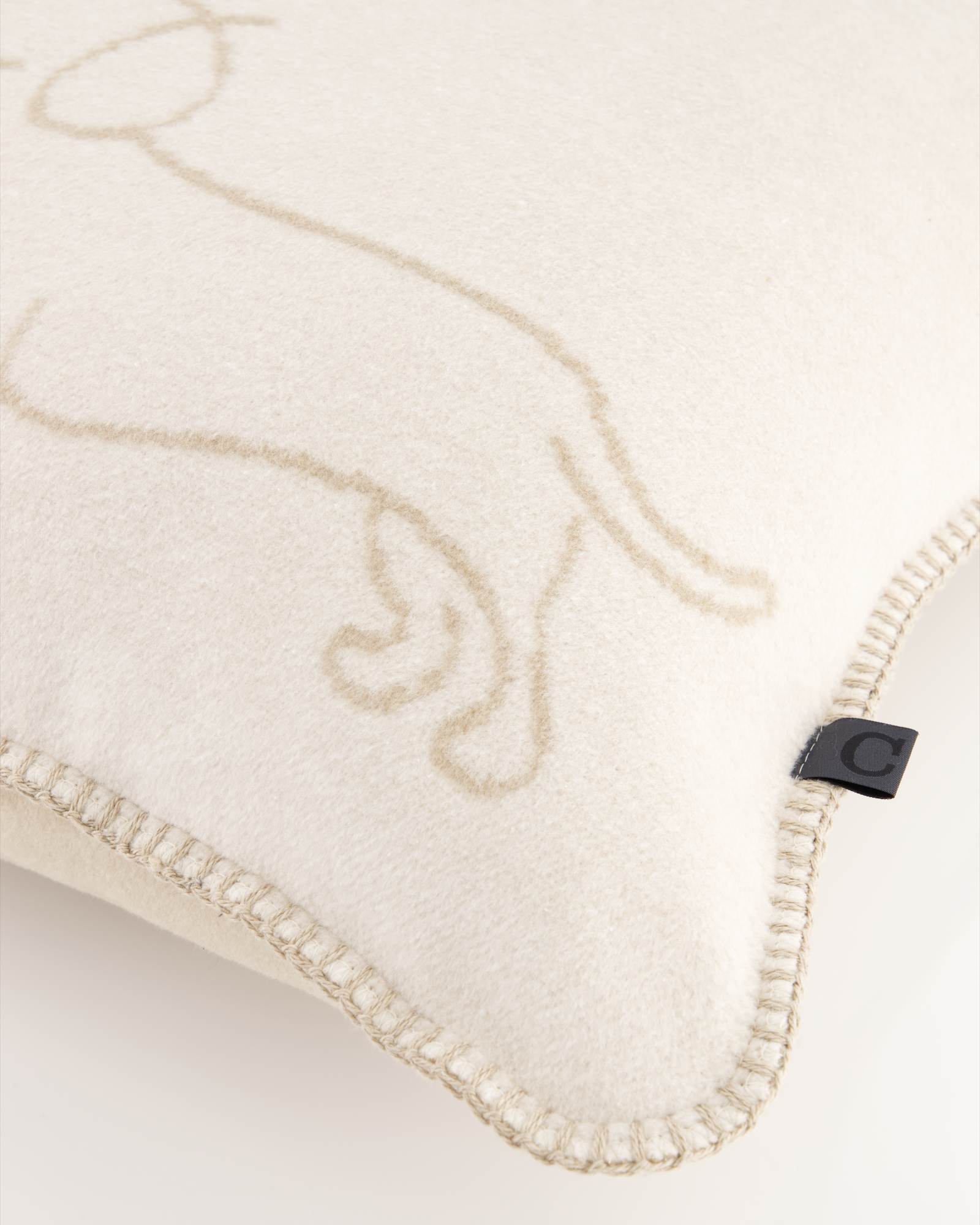 Cawö Kissenhüllen WE LOVE DOGS Companion 62480 natur/beige - 33 - 50x50 cm