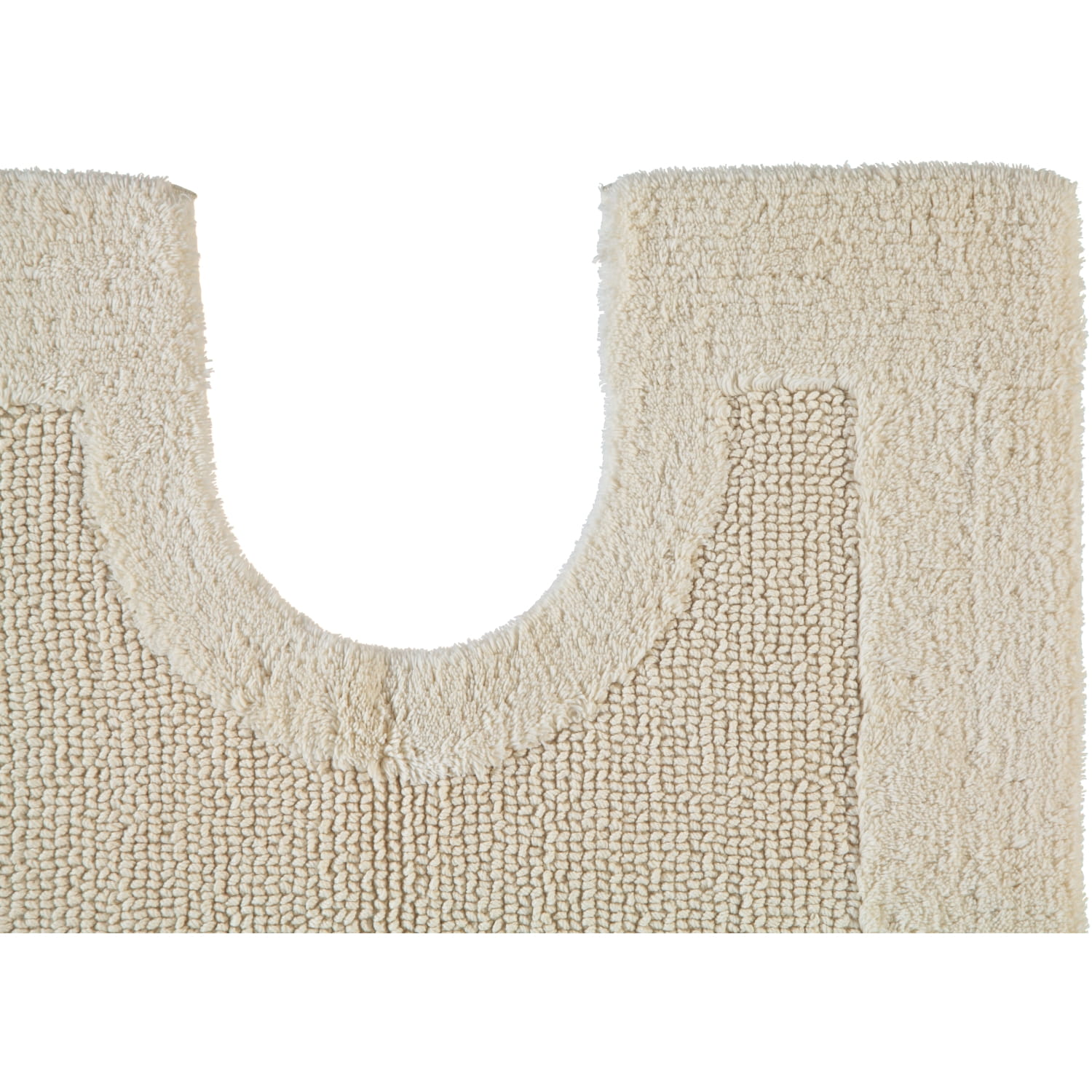 Rhomtuft - Badteppiche Prestige - Farbe: natur-jasmin - 20 - Toilettenvorlage mit Ausschnitt 60x60 cm